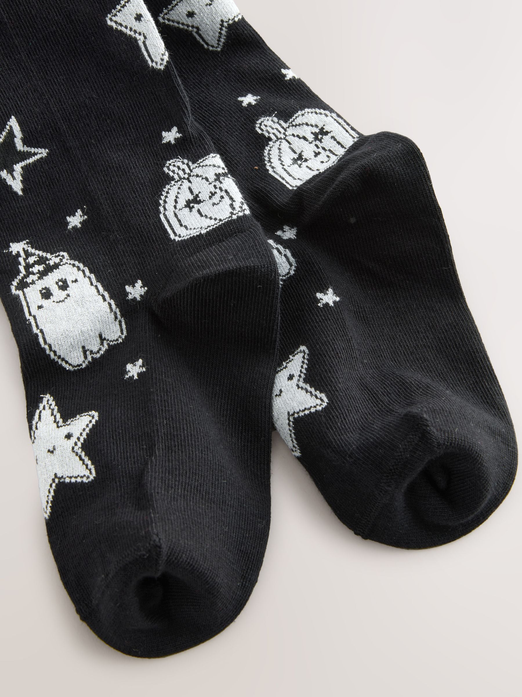 Black Halloween Sparkle Tights