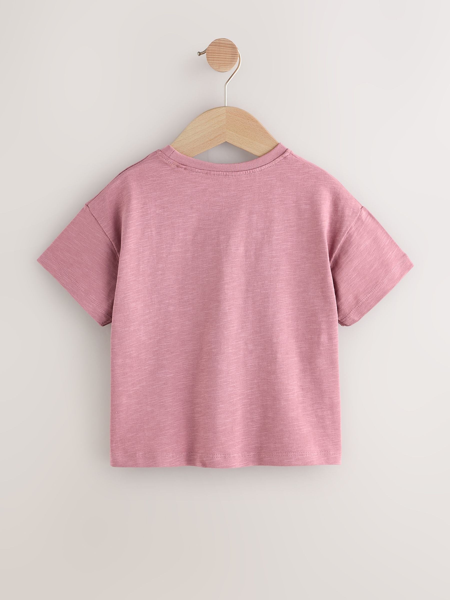 Pink Guinea Pig and Bunny Character Short Sleeve T-Shirt (3mths-7yrs)