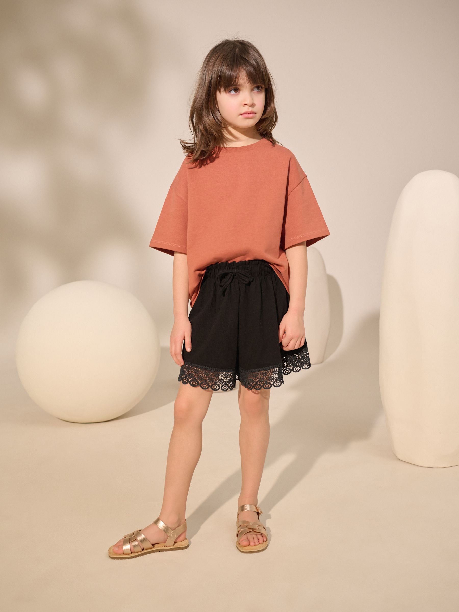 Rust Oversized Heavyweight 100% Cotton T-Shirt (3-16yrs)