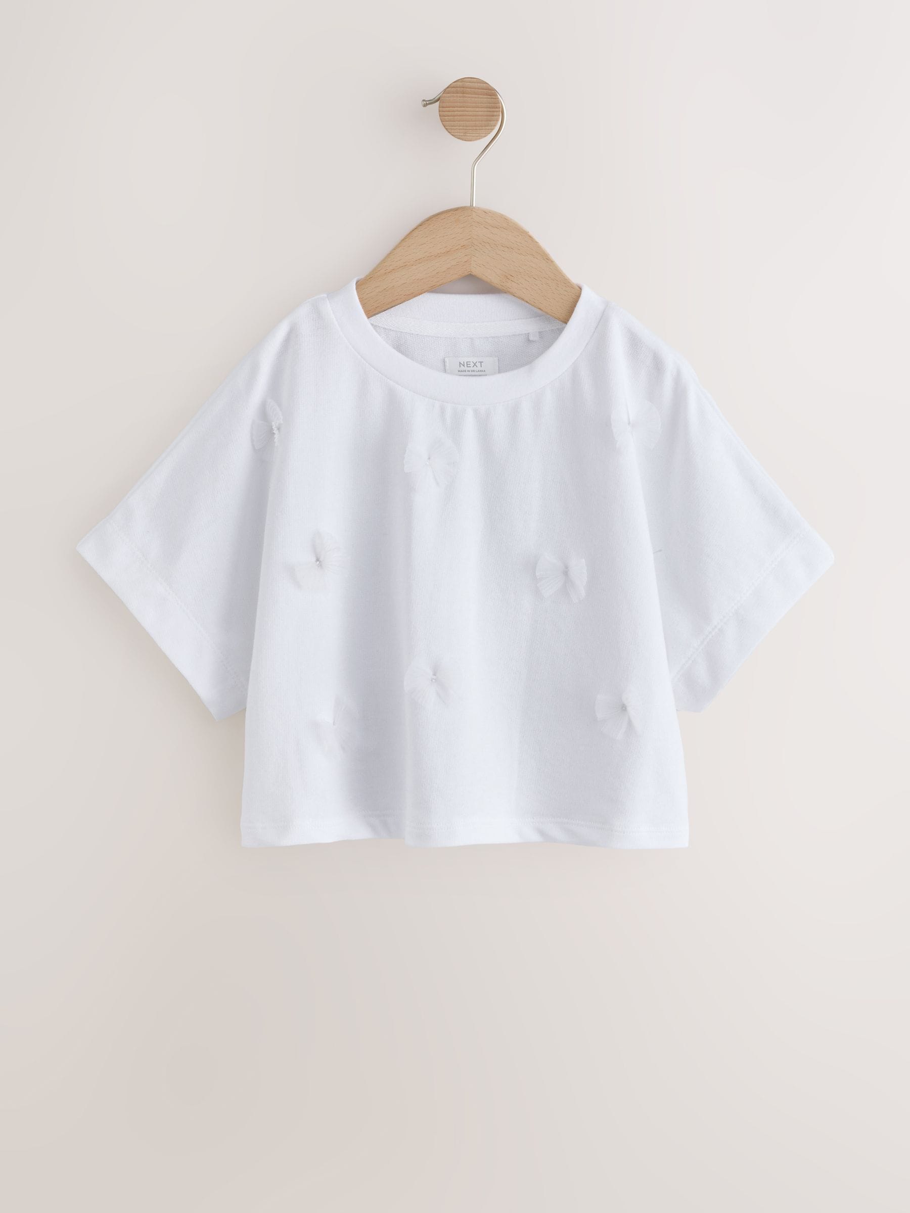 Mauve/White Boxy Bows T-Shirts 2 Pack (3-16yrs)