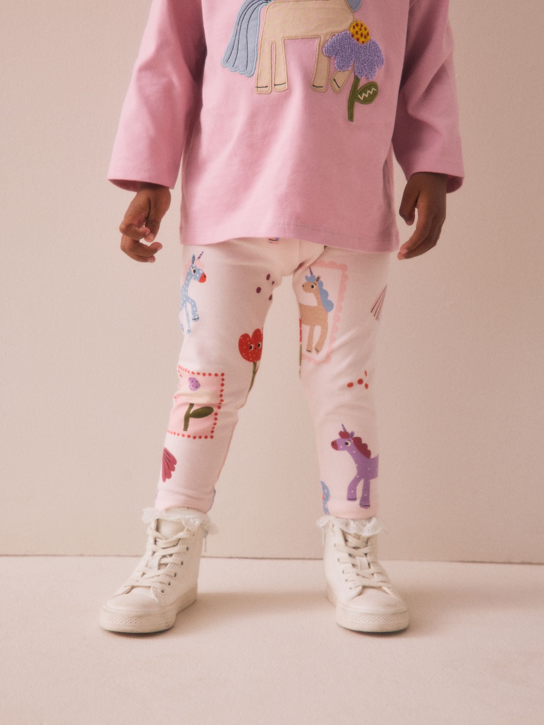 Pink Unicorn Leggings 3 Pack (3mths-7yrs)