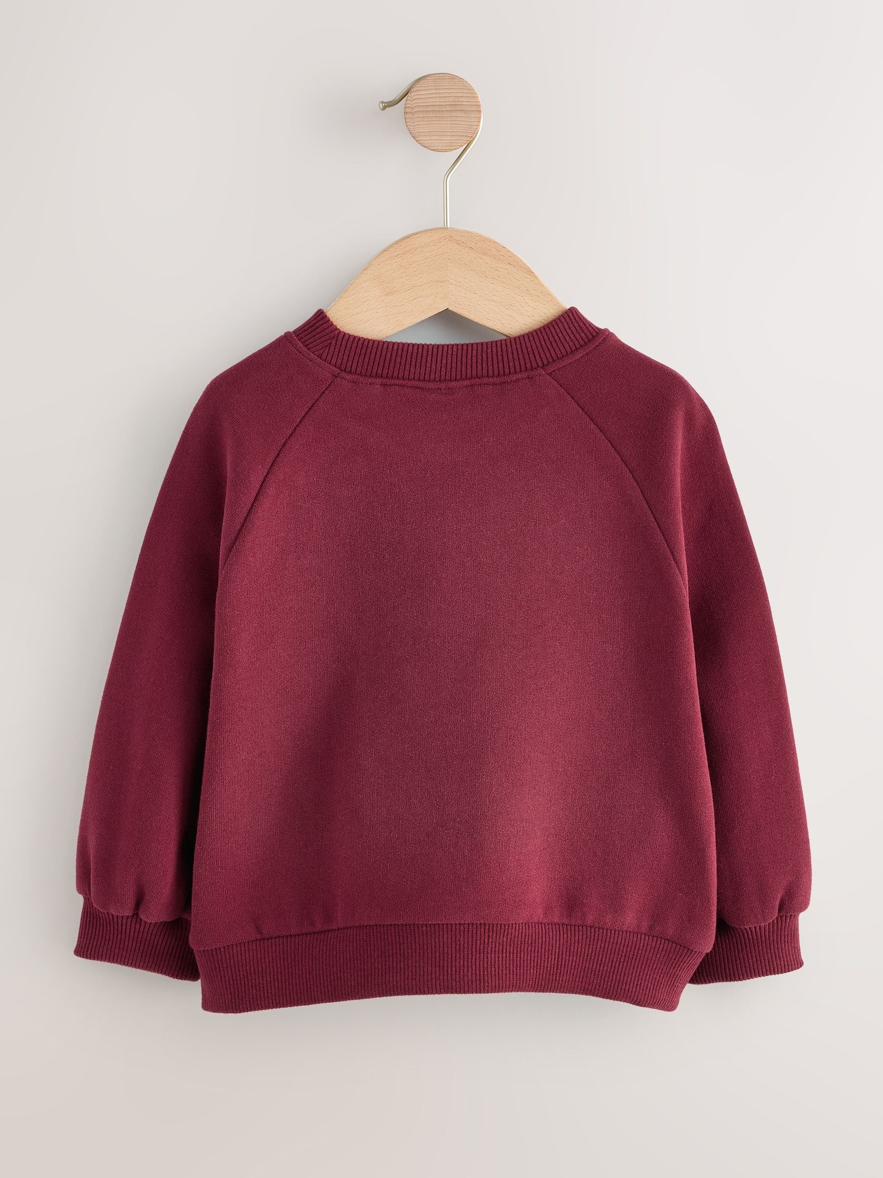 Burgundy Red Crew Sweatshirt (3mths-7yrs)