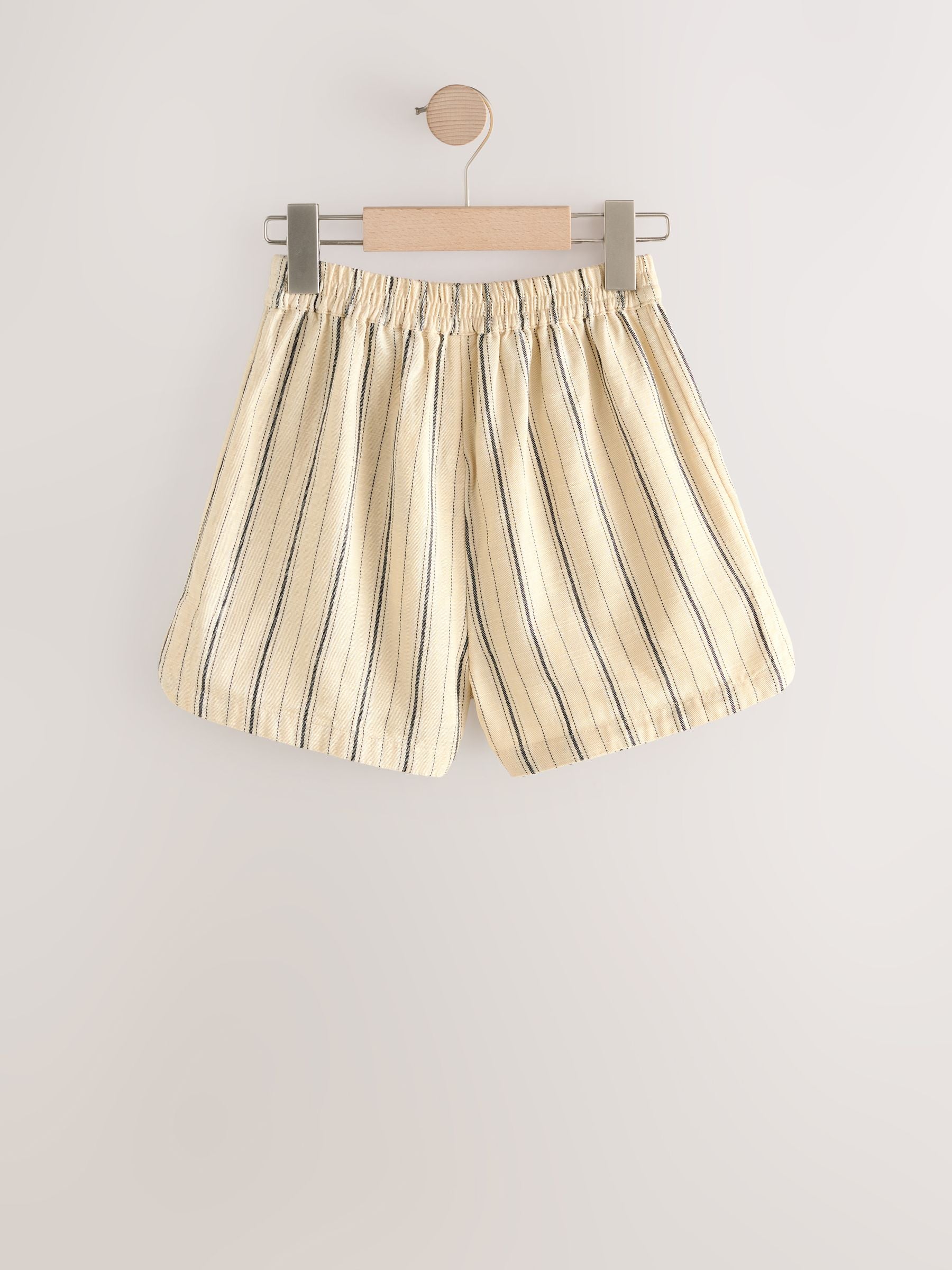 Neutral/Black Pull On Shorts (3-16yrs)
