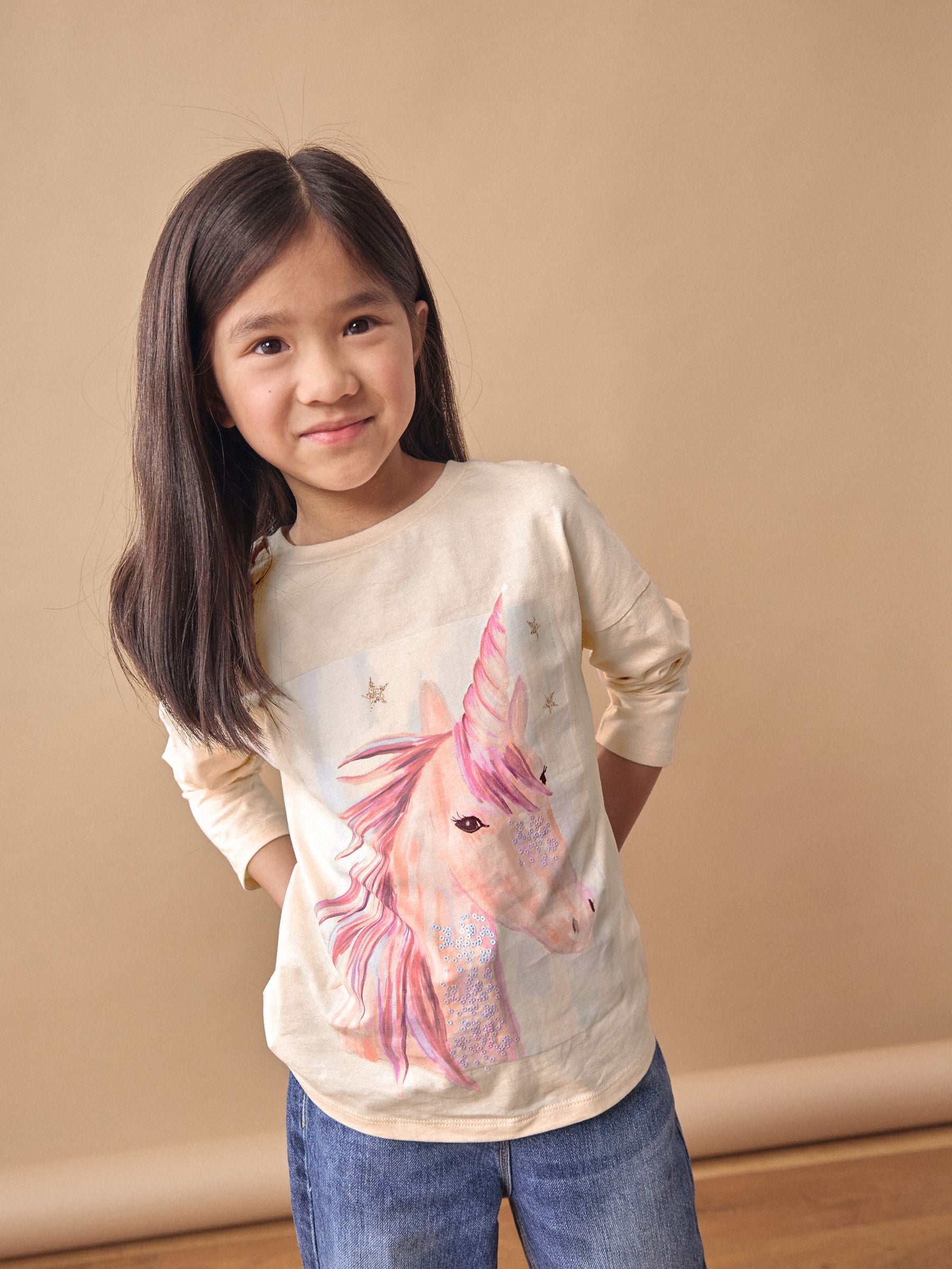Unicorn Multi Long Sleeve T-Shirts 4 Pack (3-16yrs)