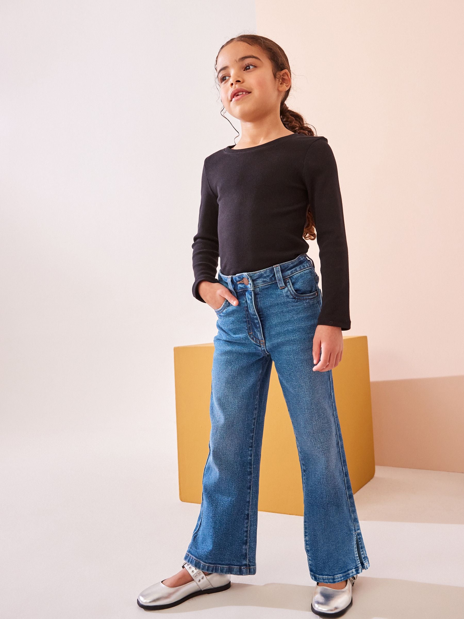 Mid Blue Denim Flare Jeans (3-16yrs)