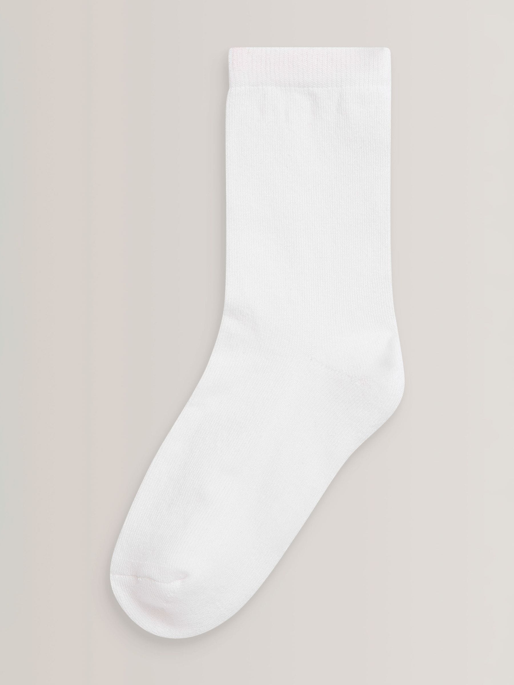 White 5 Pack Cotton Rich Cushioned Sole Ankle Socks