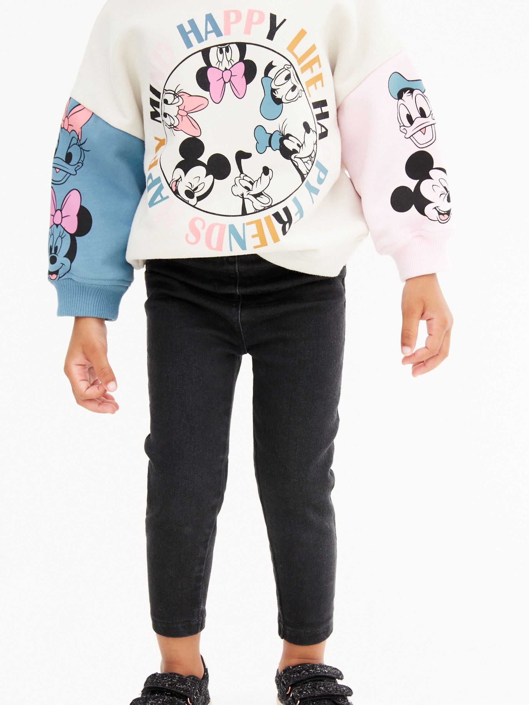 Black Denim 1 Pack Elasticated Waist Jeggings (3mths-7yrs)