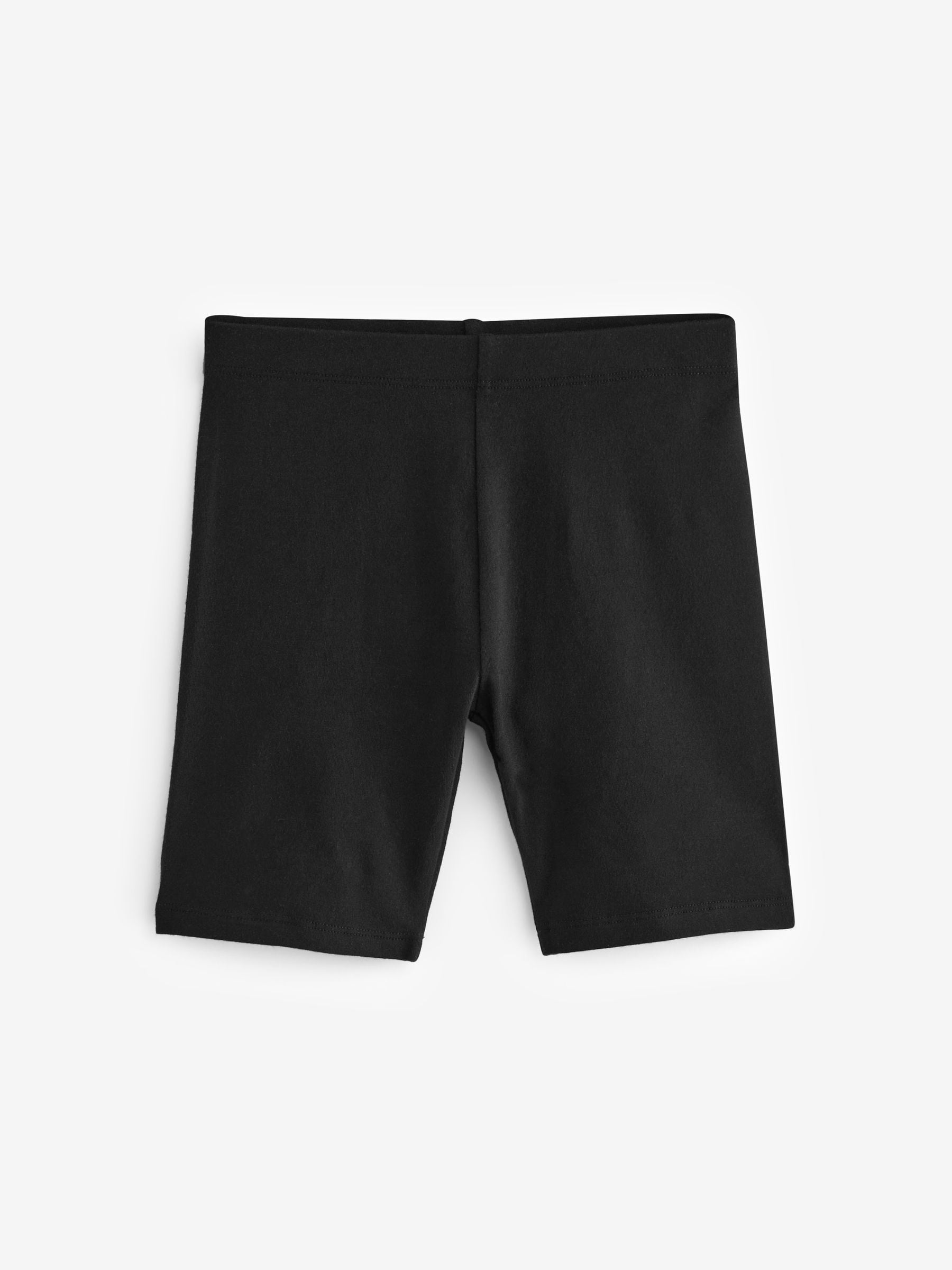 Black Longer Length 2 Pack Regular Length Cotton Rich Stretch Cycle Shorts (3-16yrs)