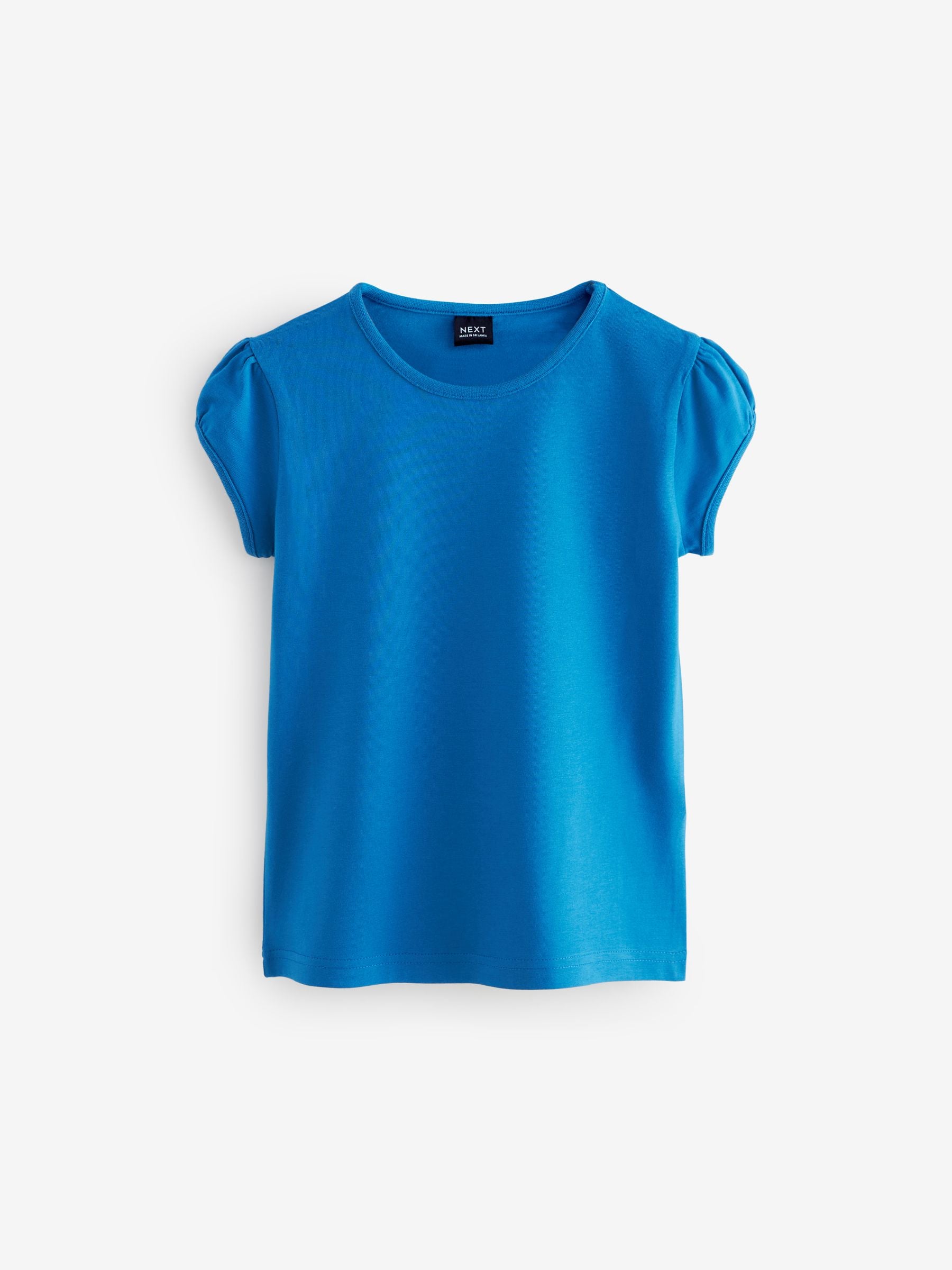 Blue 2 Pack Puff Sleeve T-Shirts (3-16yrs)