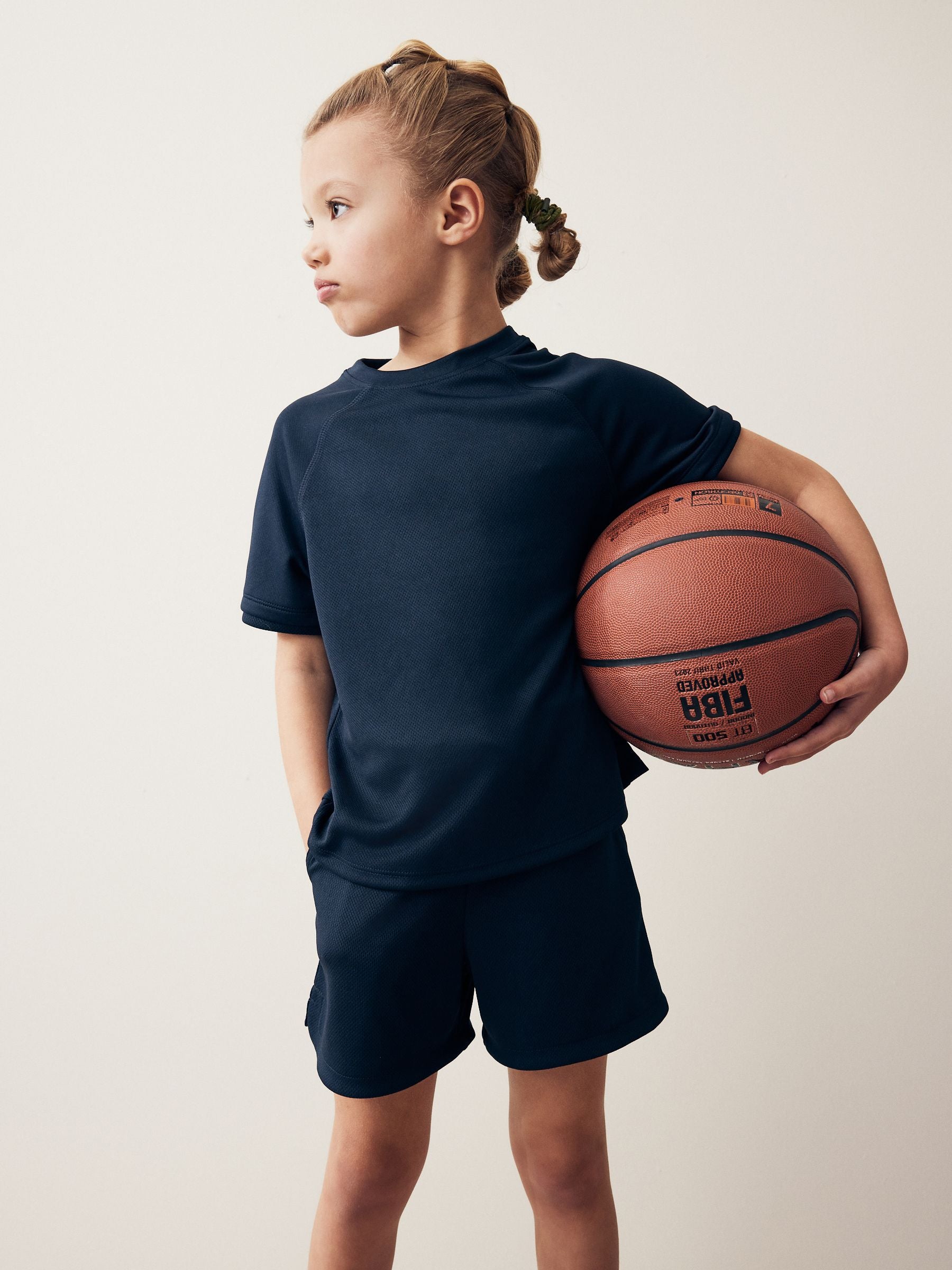 Navy Sports T-Shirt (3-16yrs)