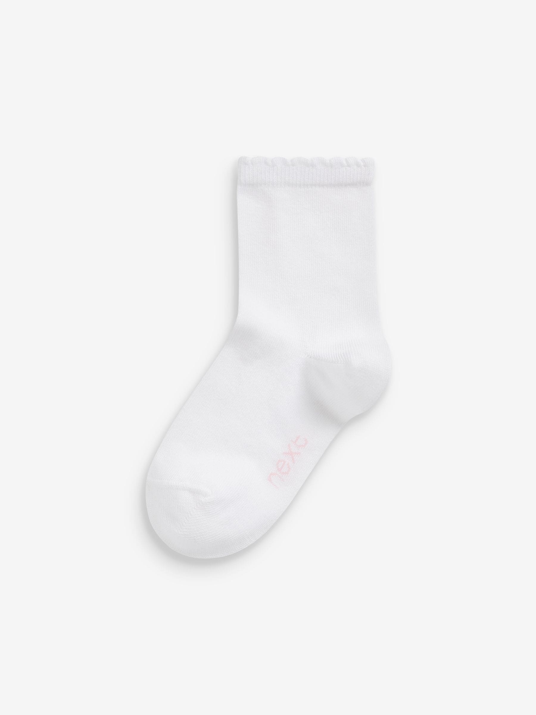 White 10 Pack Cotton Rich School Ankle Socks