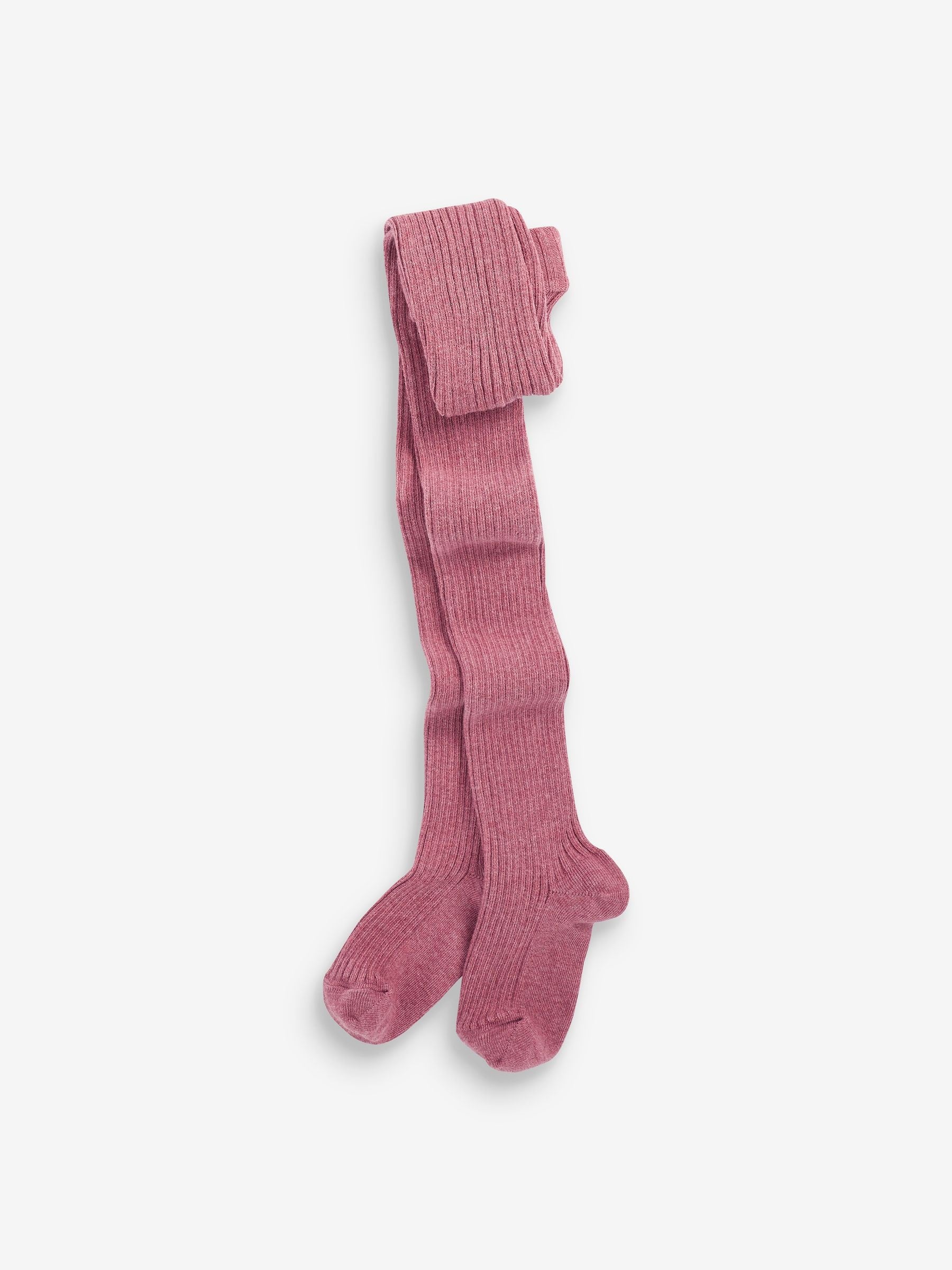 Pink/Honey Cream/Black 3 Pack Cotton Rich Rib Tights