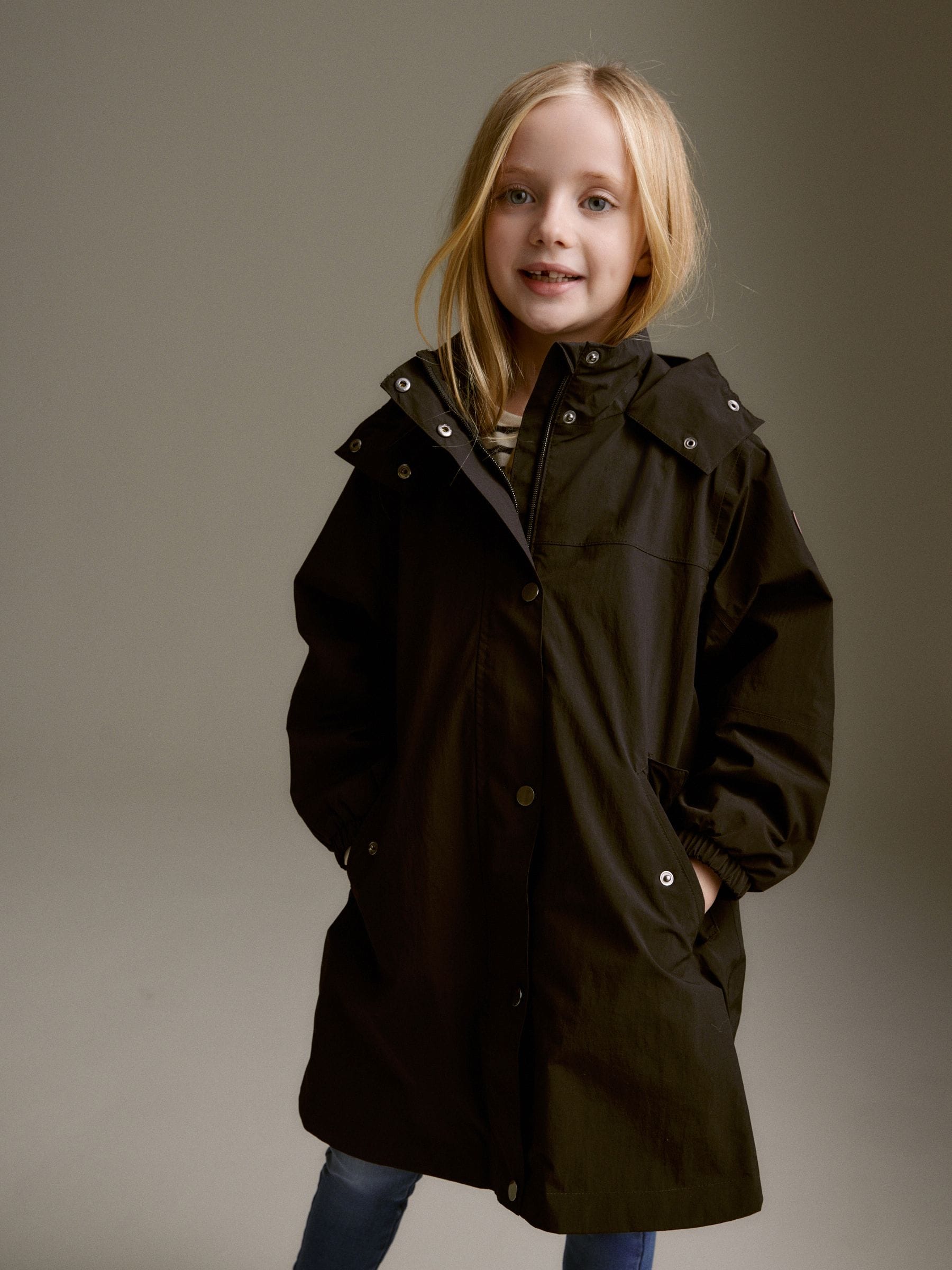 Black Waterproof Cagoule Jacket (5-16yrs)