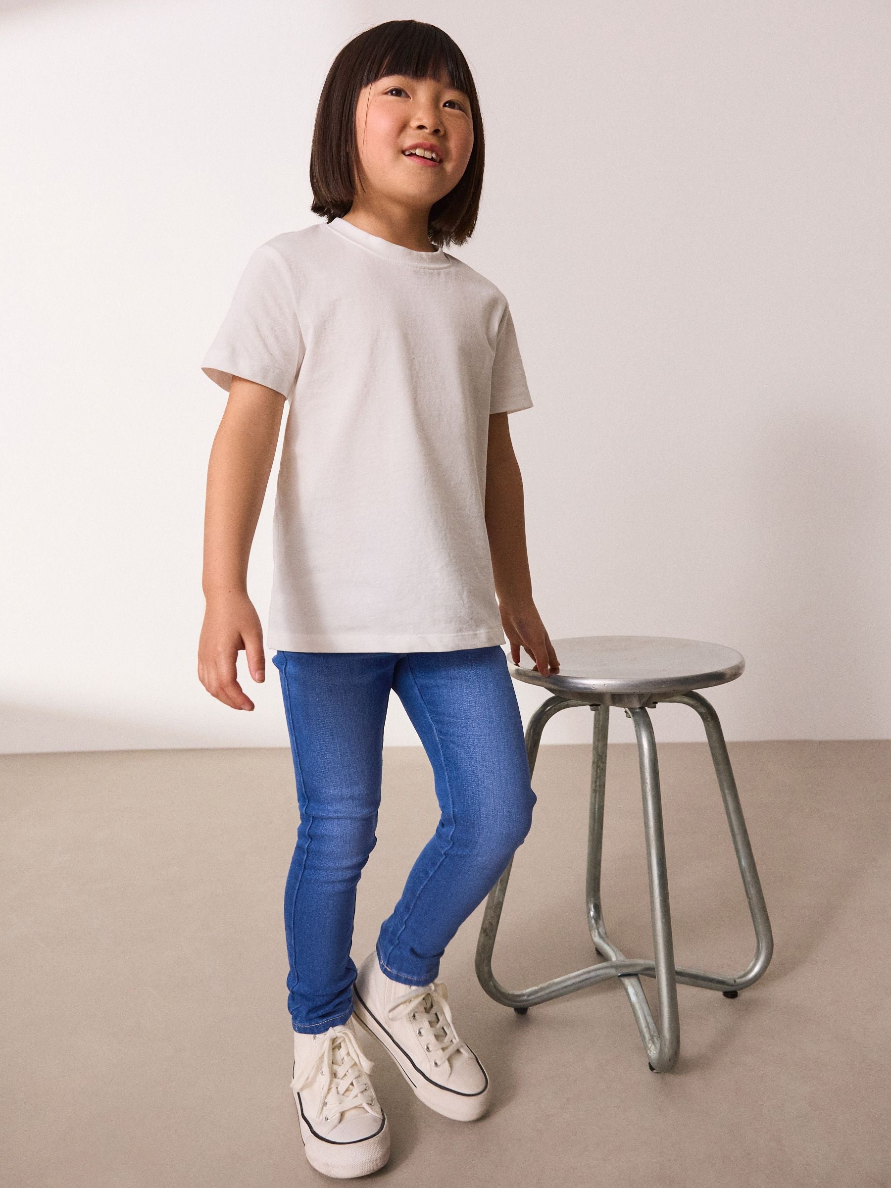 Bright Blue Regular Fit Skinny Jeans (3-16yrs)