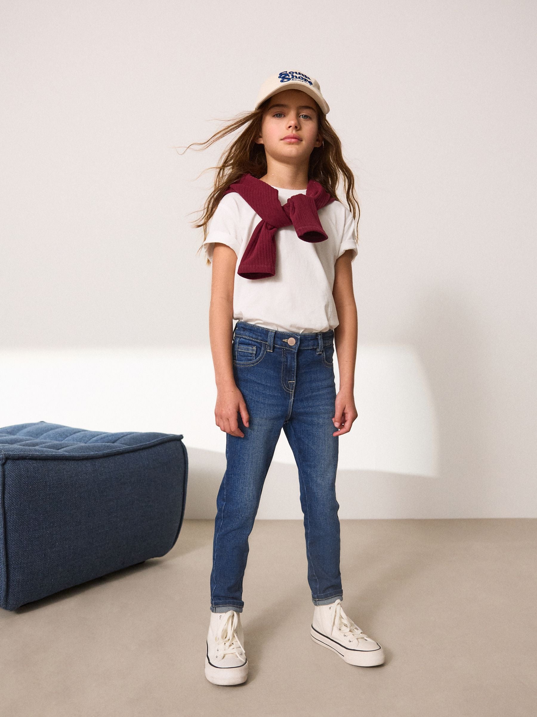 Denim Dark Wash Regular Fit Skinny Jeans (3-16yrs)