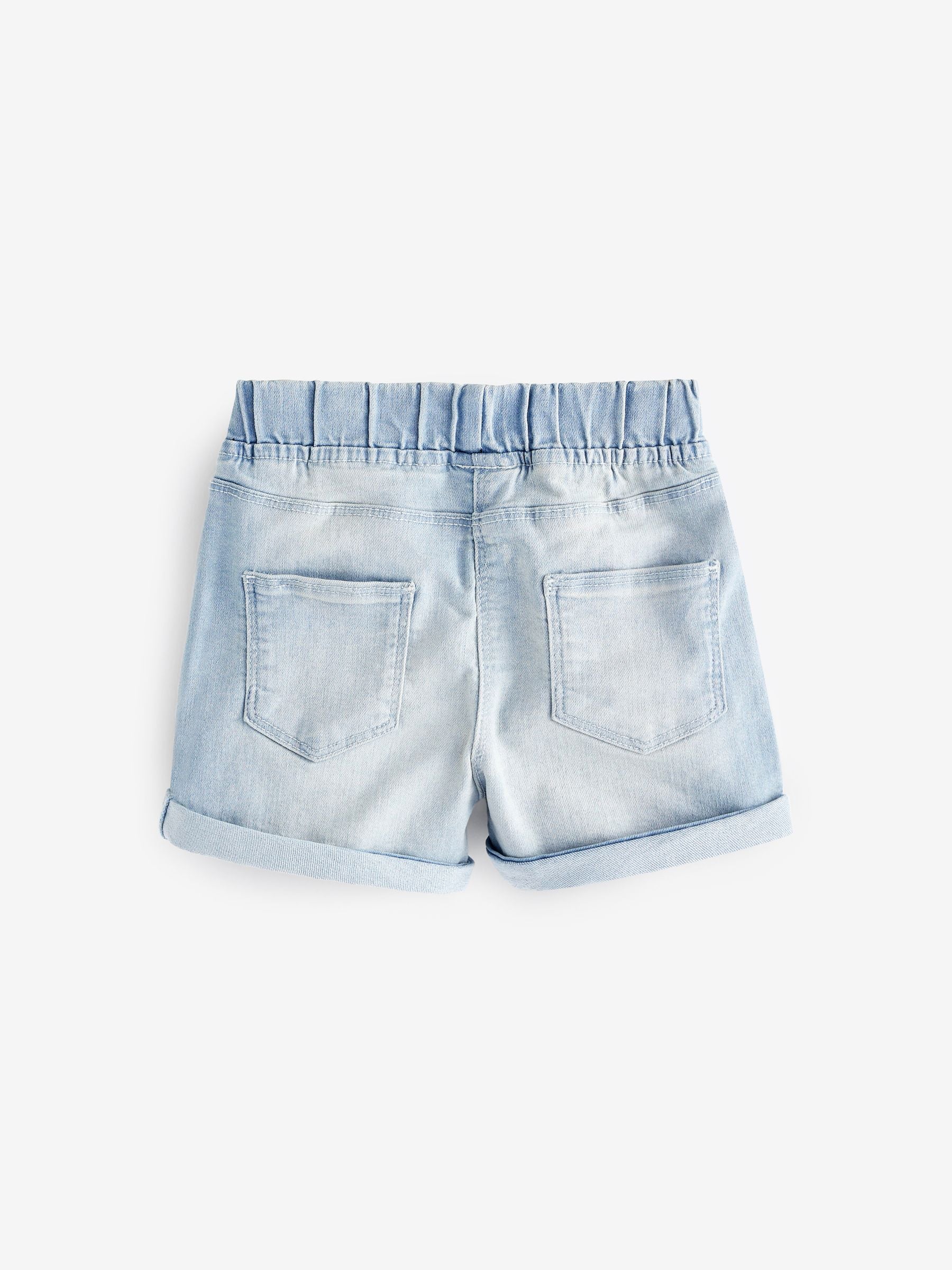Denim Dark Wash 2 Pack Elasticated Waist Shorts (3mths-10yrs)