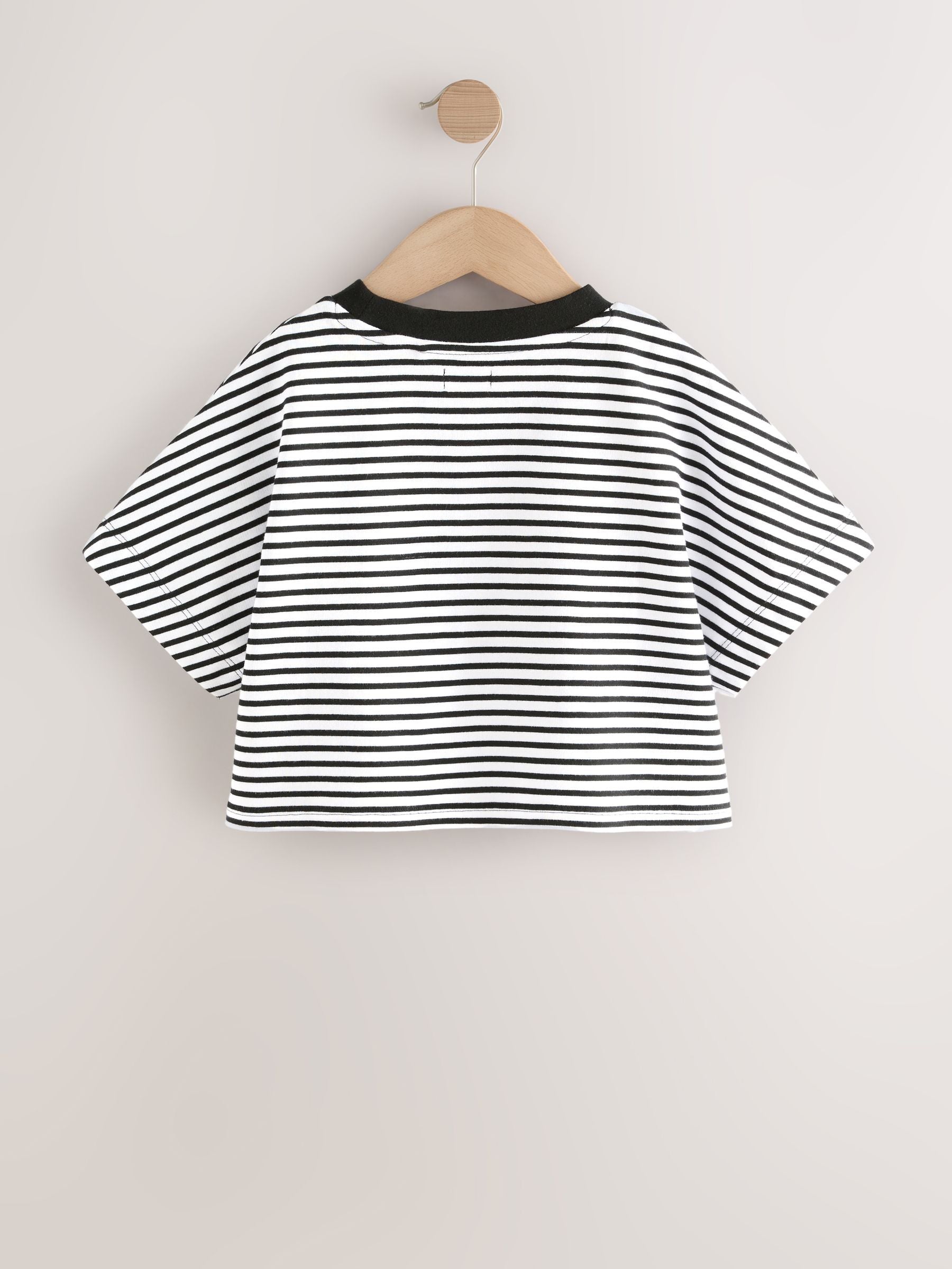 Black/White Stripe Boxy T-Shirt (3-16yrs)