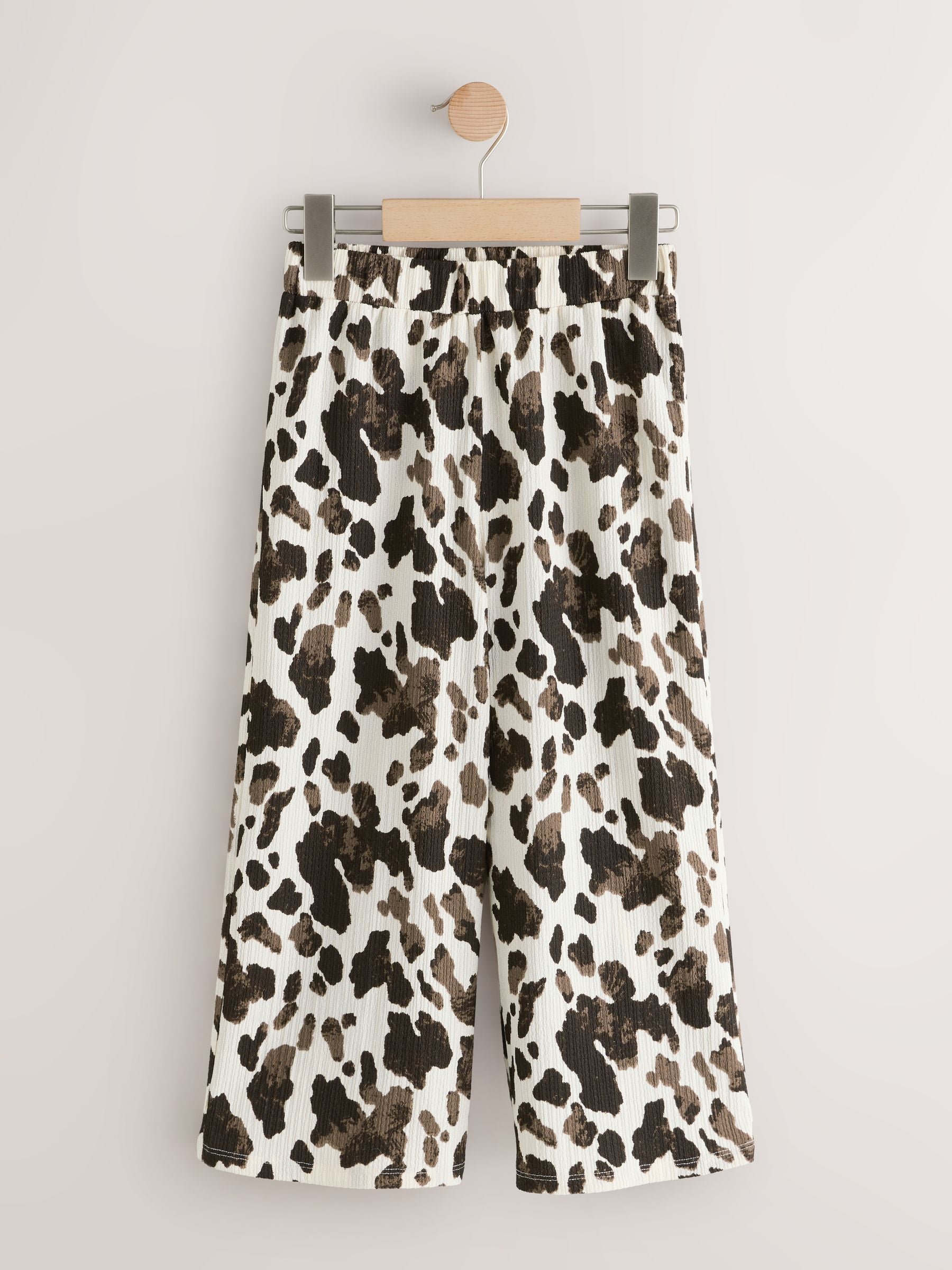 Cow Print Wide Leg Trousers (3-16yrs)