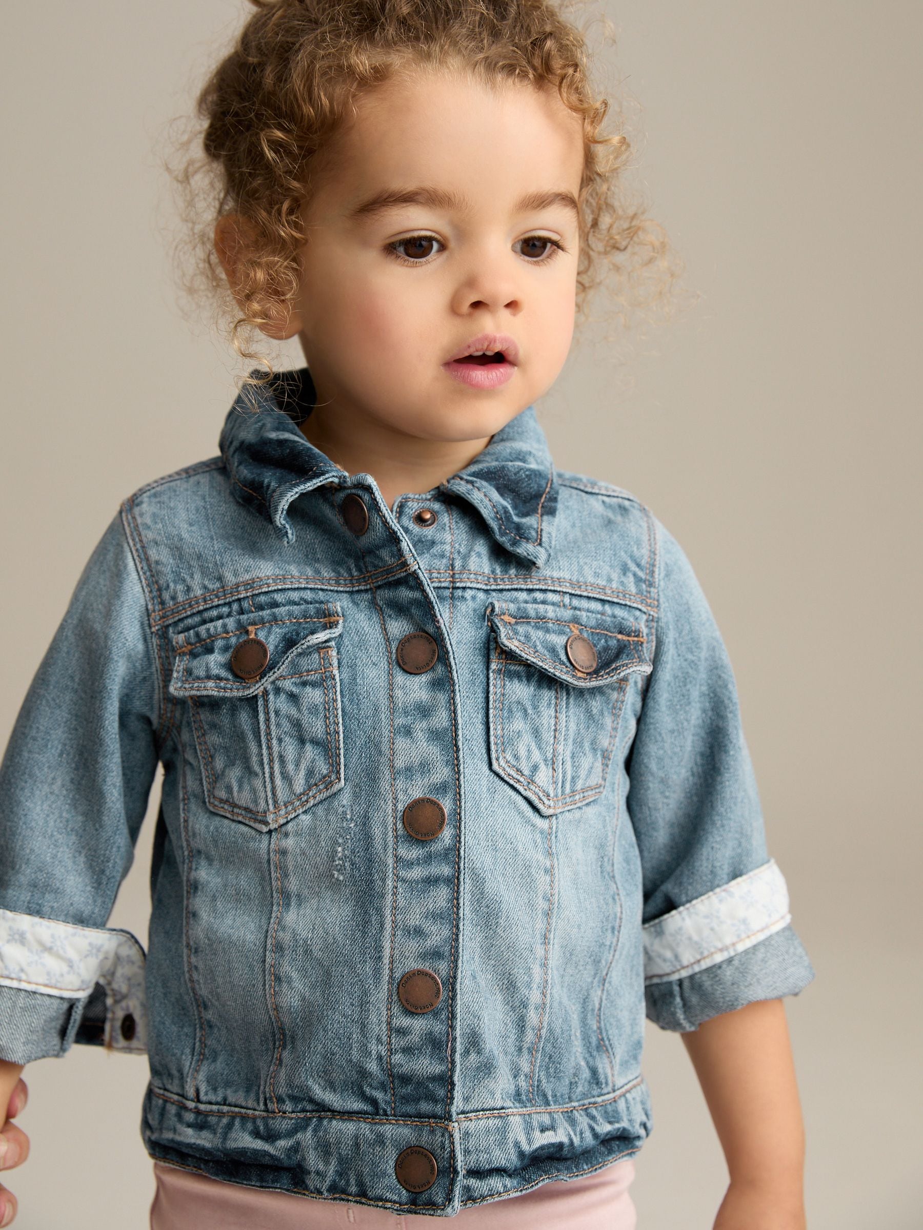 Mid Blue Denim Western 100% Cotton Jacket (3mths-7yrs)