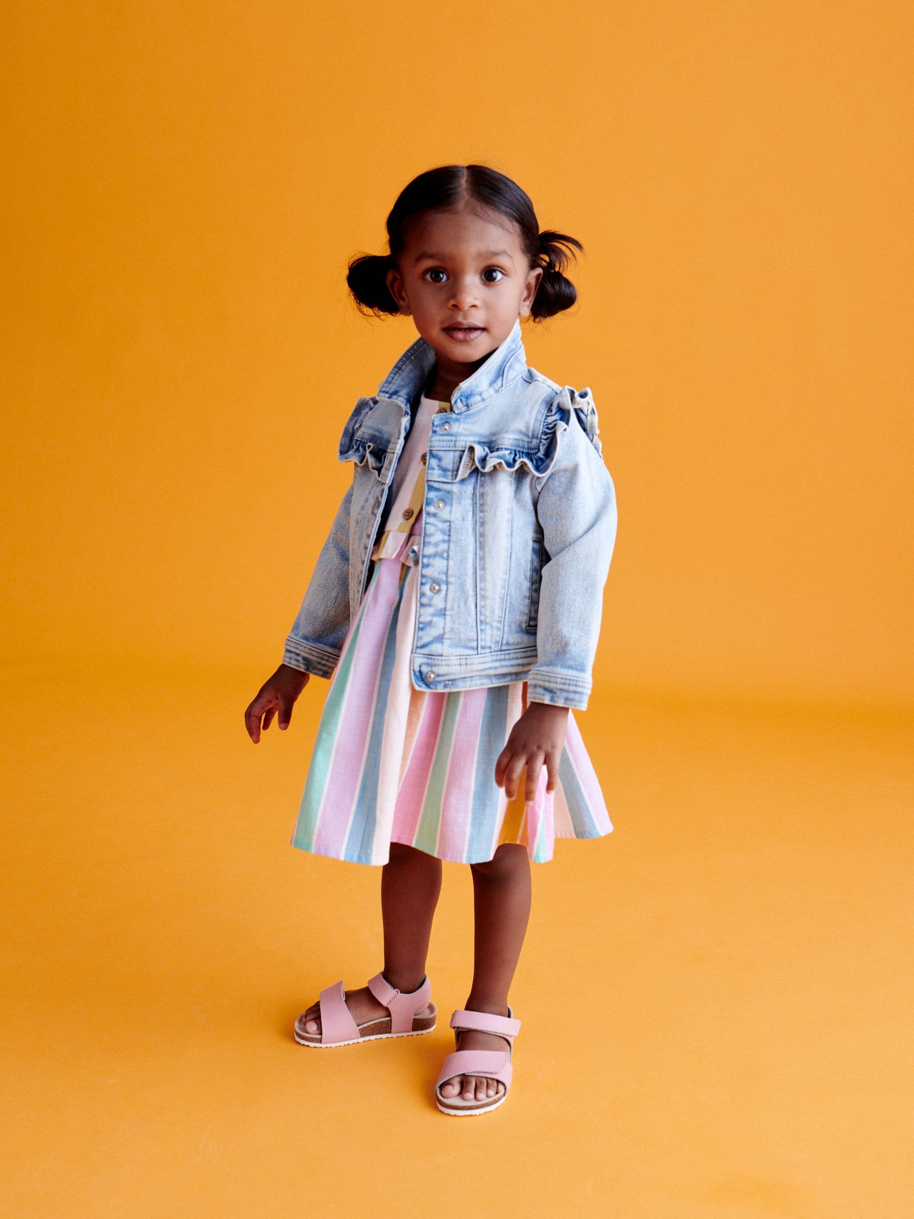 Mid Blue Denim Frill Jacket (3mths-7yrs)