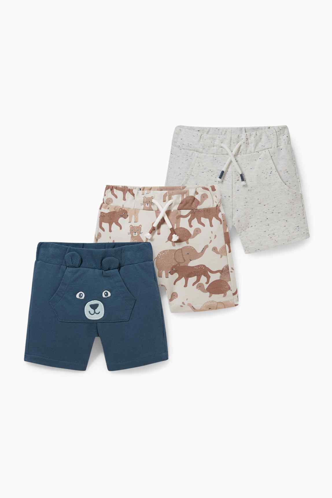 Multipack of 3 - baby sweat shorts