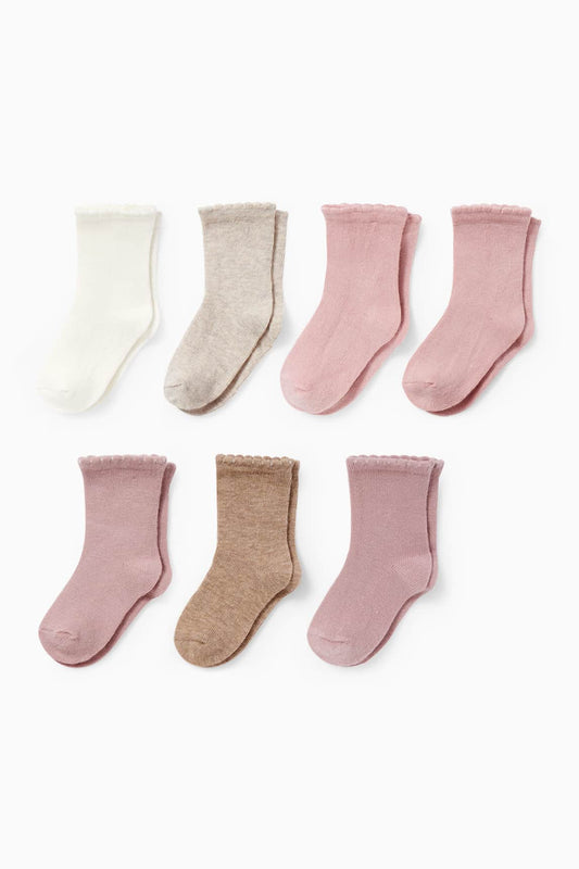 Multipack of 7 - baby socks