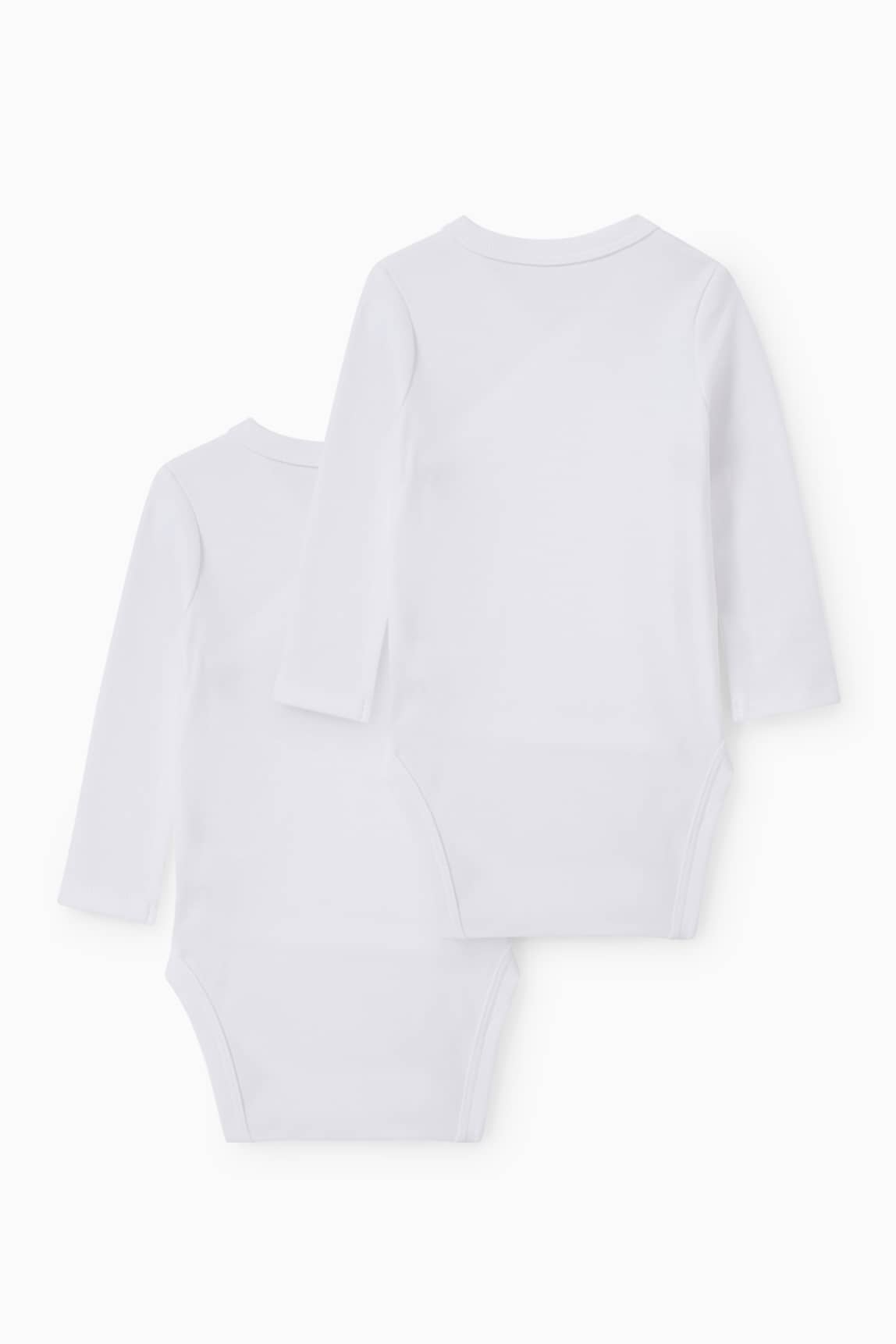 Multipack of 2 - baby wrapover bodysuit