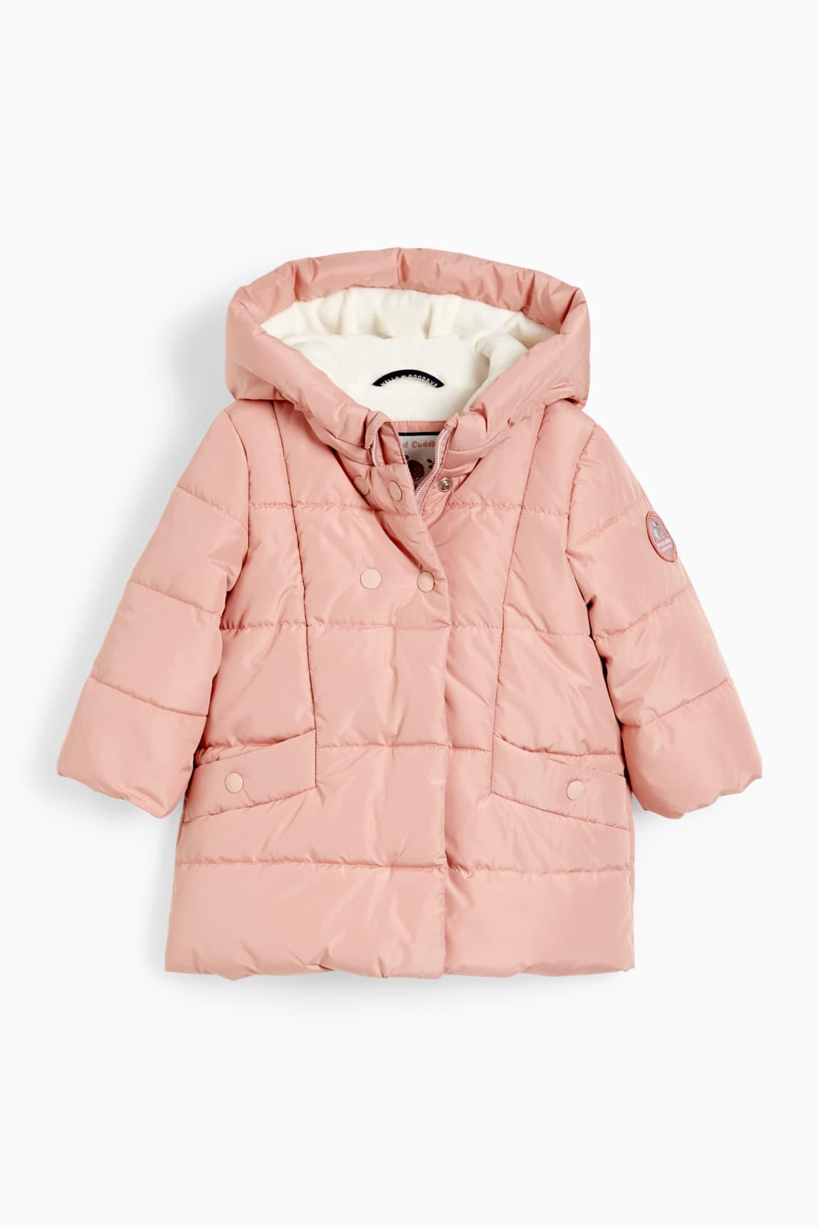 Baby quilted jacket with hood