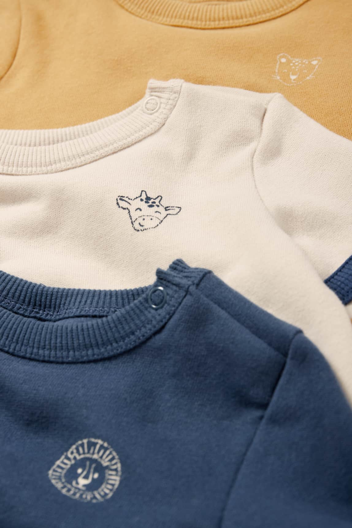 Multipack of 3 - animals - baby sweatshirt