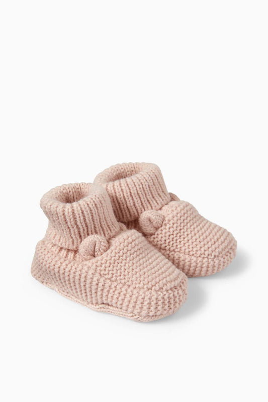 Teddy bear - baby booties