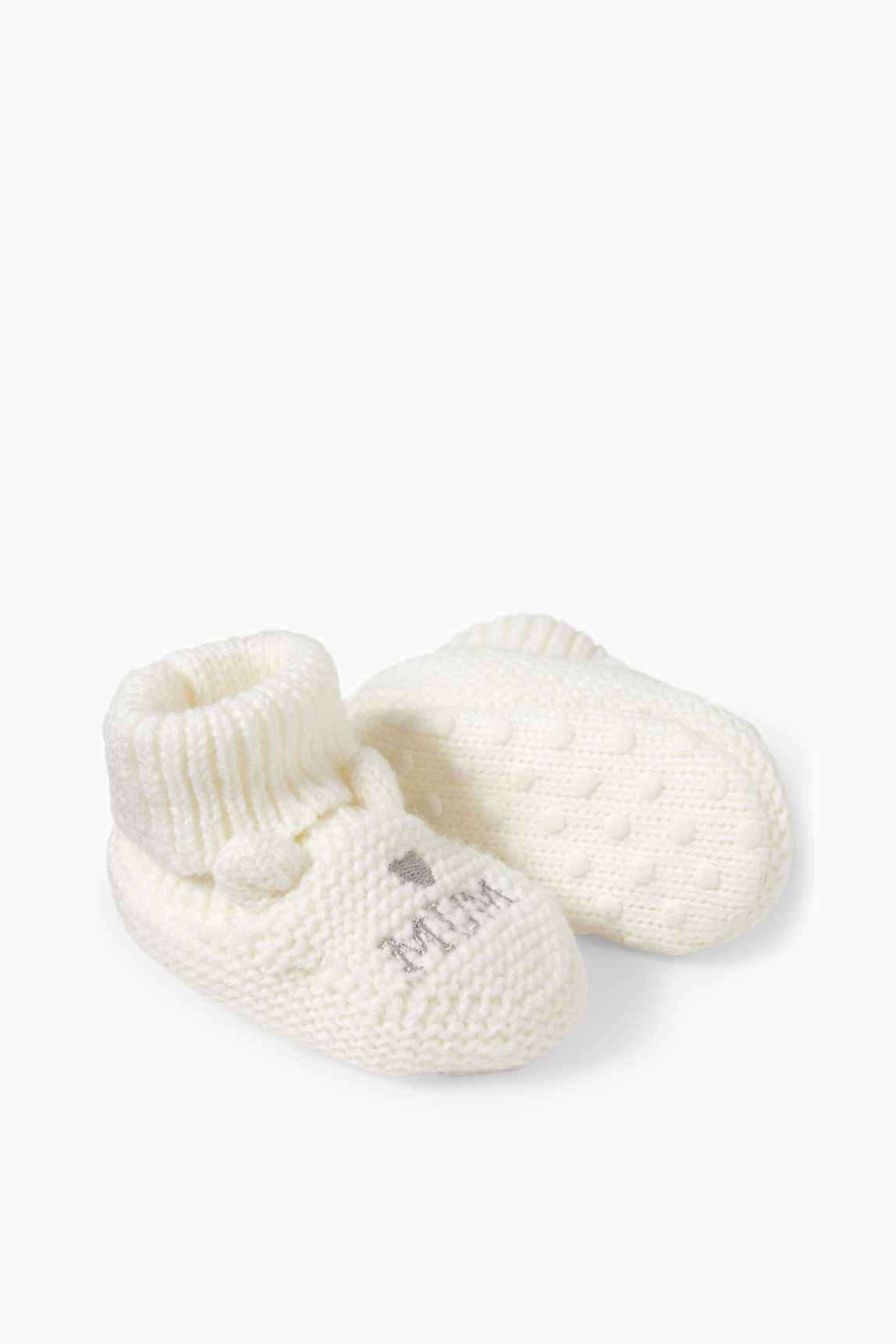 Teddy bear - baby booties