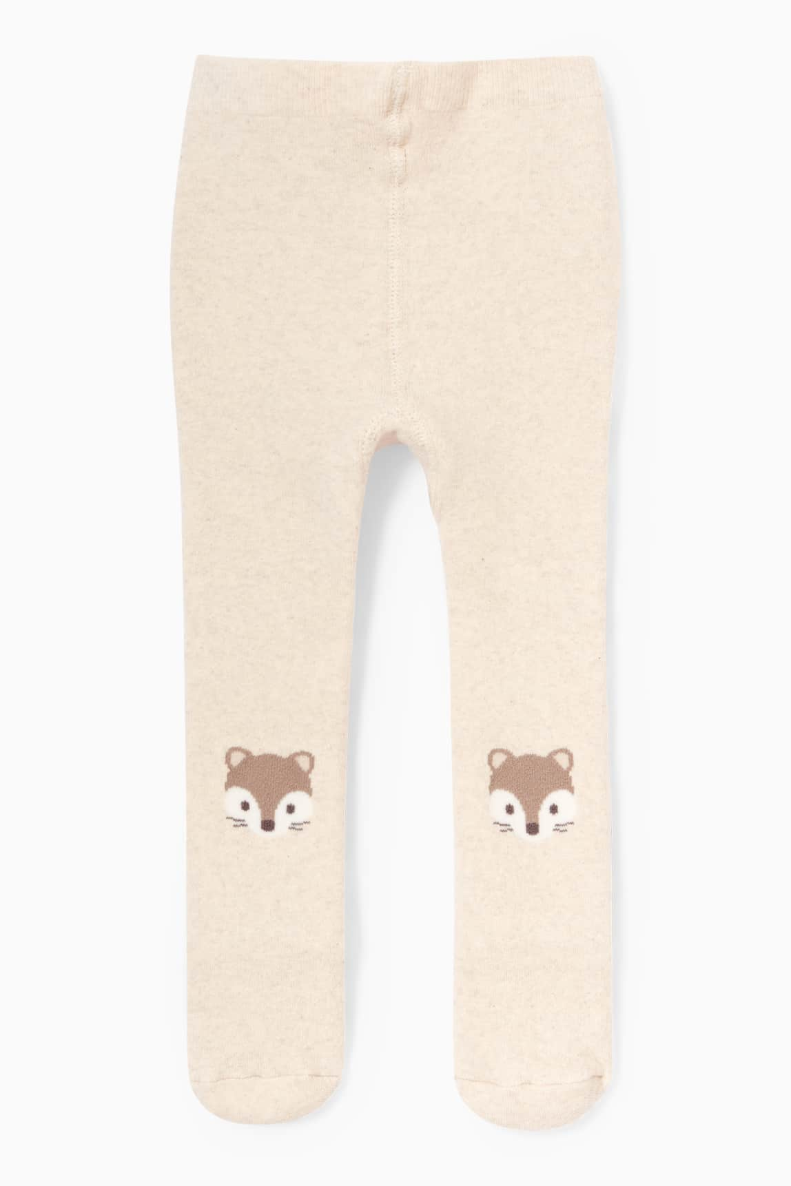 Fox - baby non-slip tights