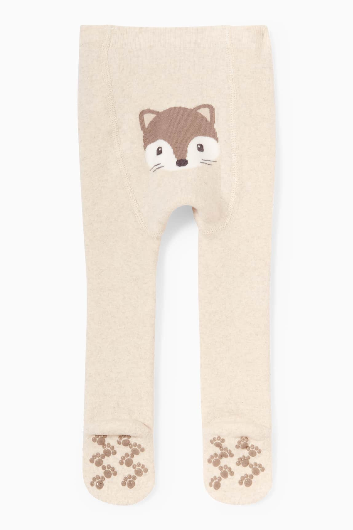 Fox - baby non-slip tights