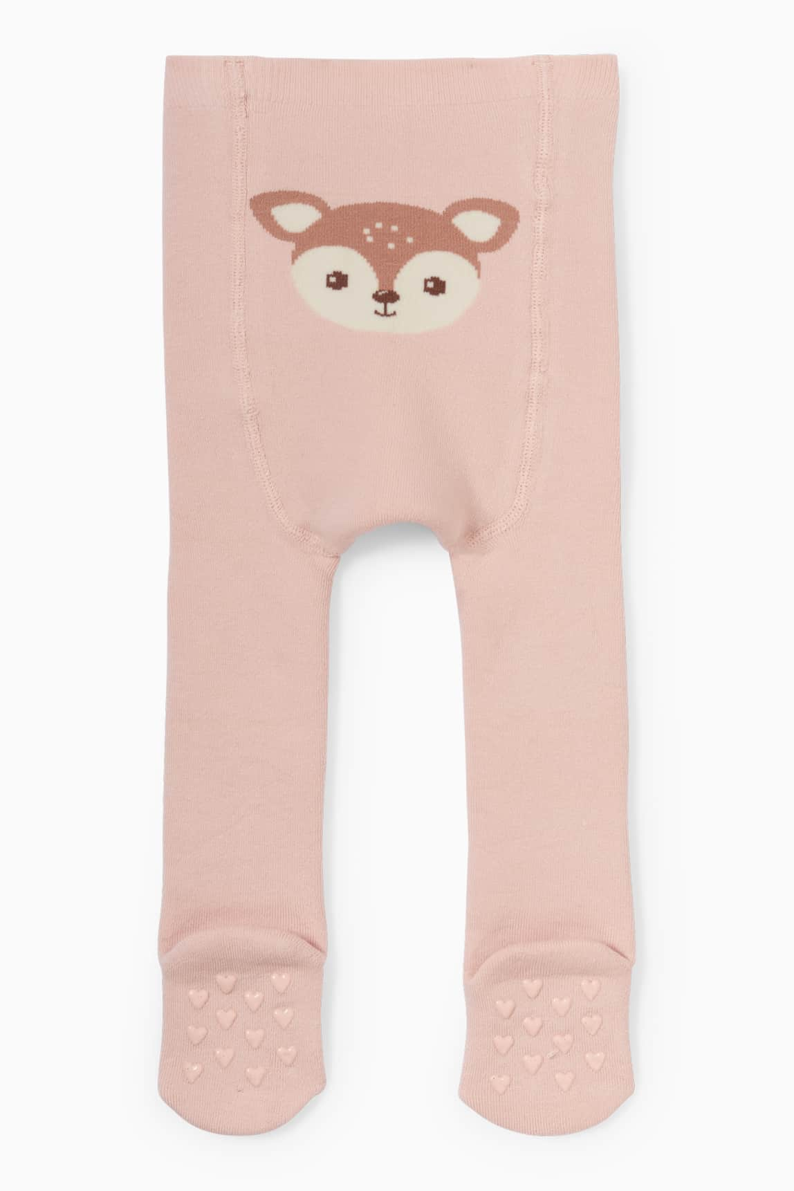 Fawn - baby non-slip tights