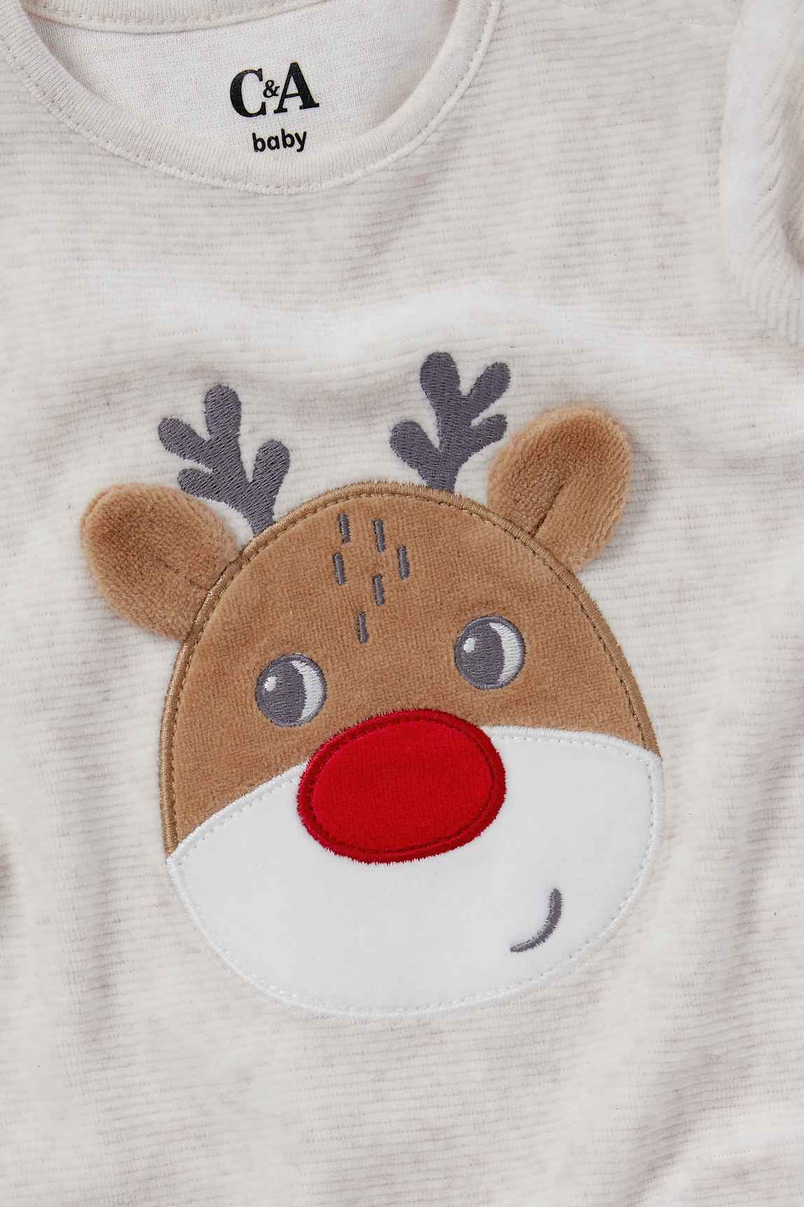 Rudolph - baby Christmas sleepsuit