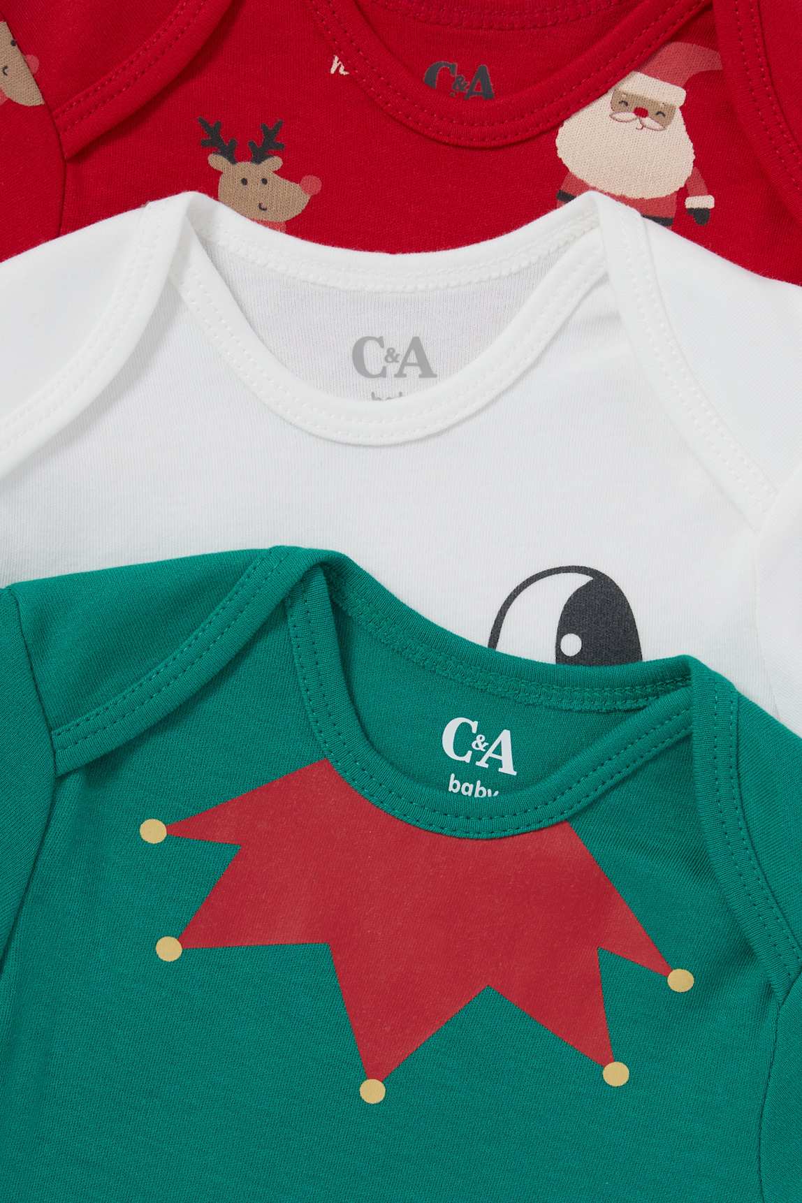 Multipack of 3 - baby Christmas bodysuit