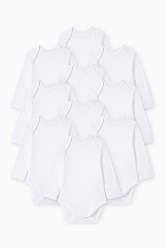 Multipack of 10 - baby bodysuit