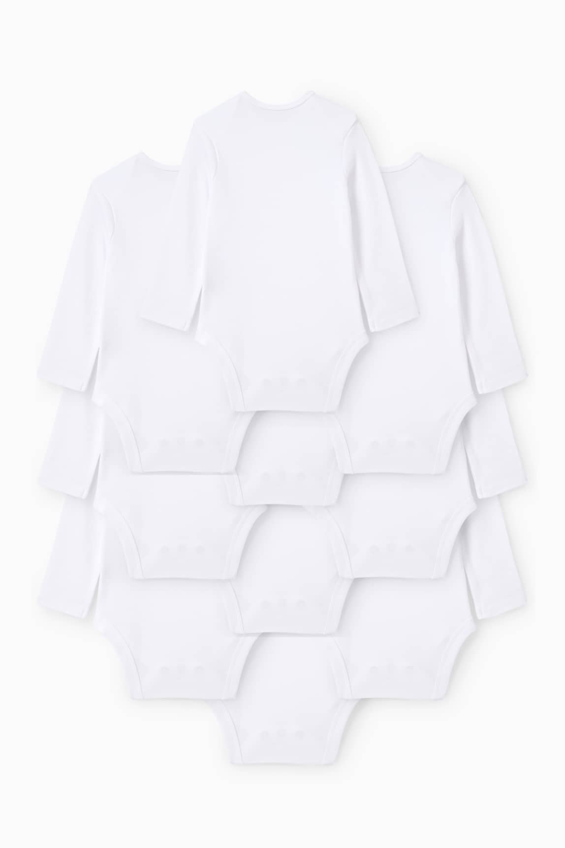 Multipack of 10 - baby bodysuit