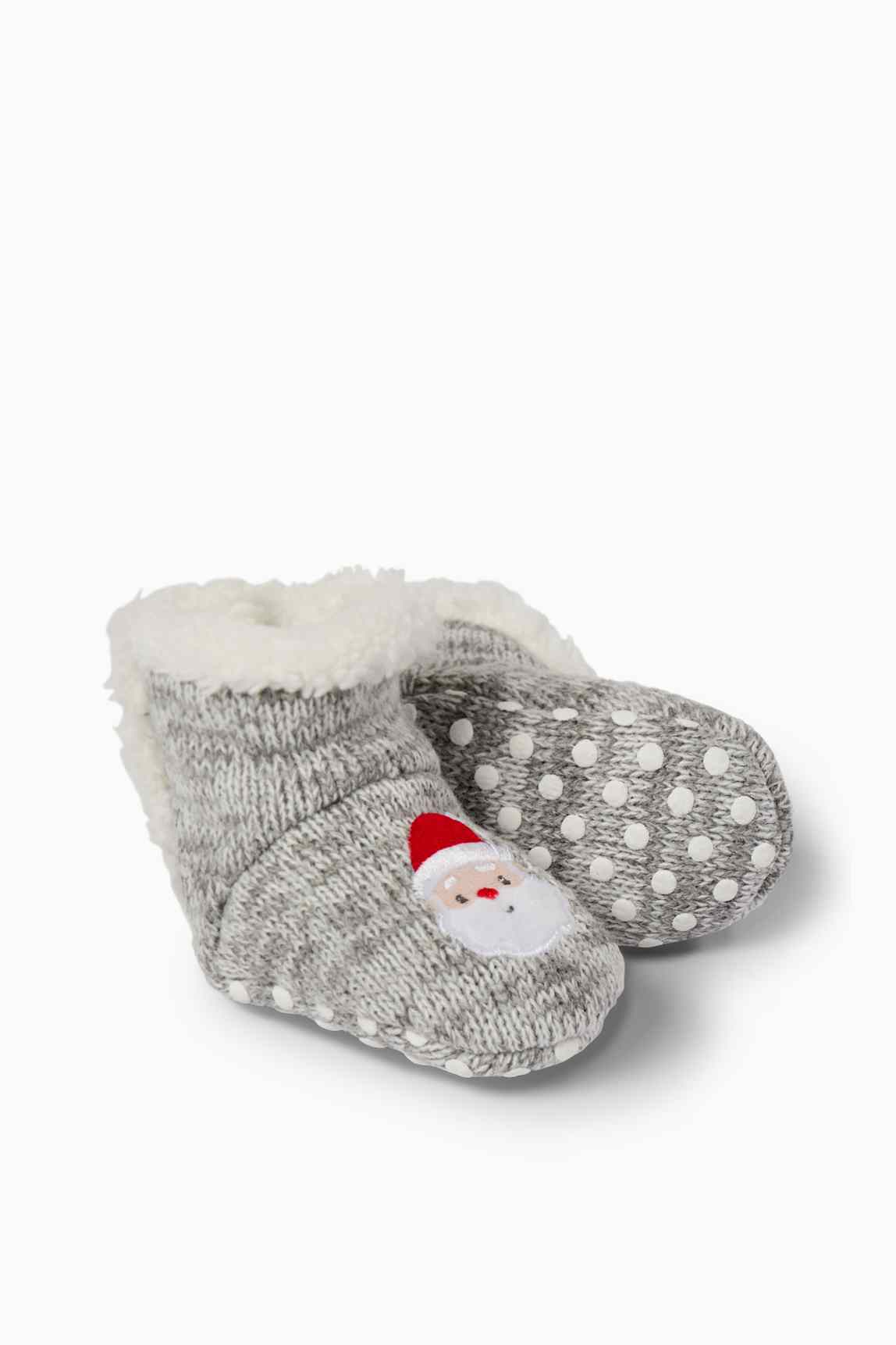 Father Christmas - Baby Christmas booties