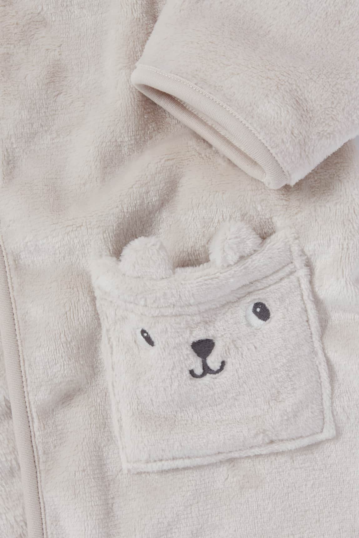 Bear - baby bathrobe with hood