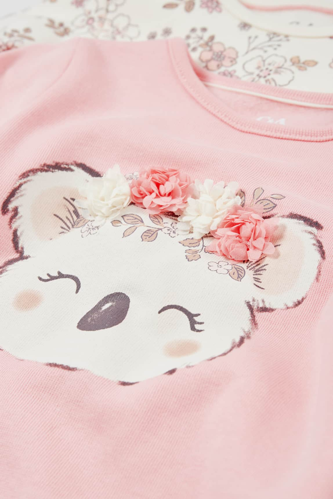 Multipack of 2 - flowers and koala - baby sweatshirt