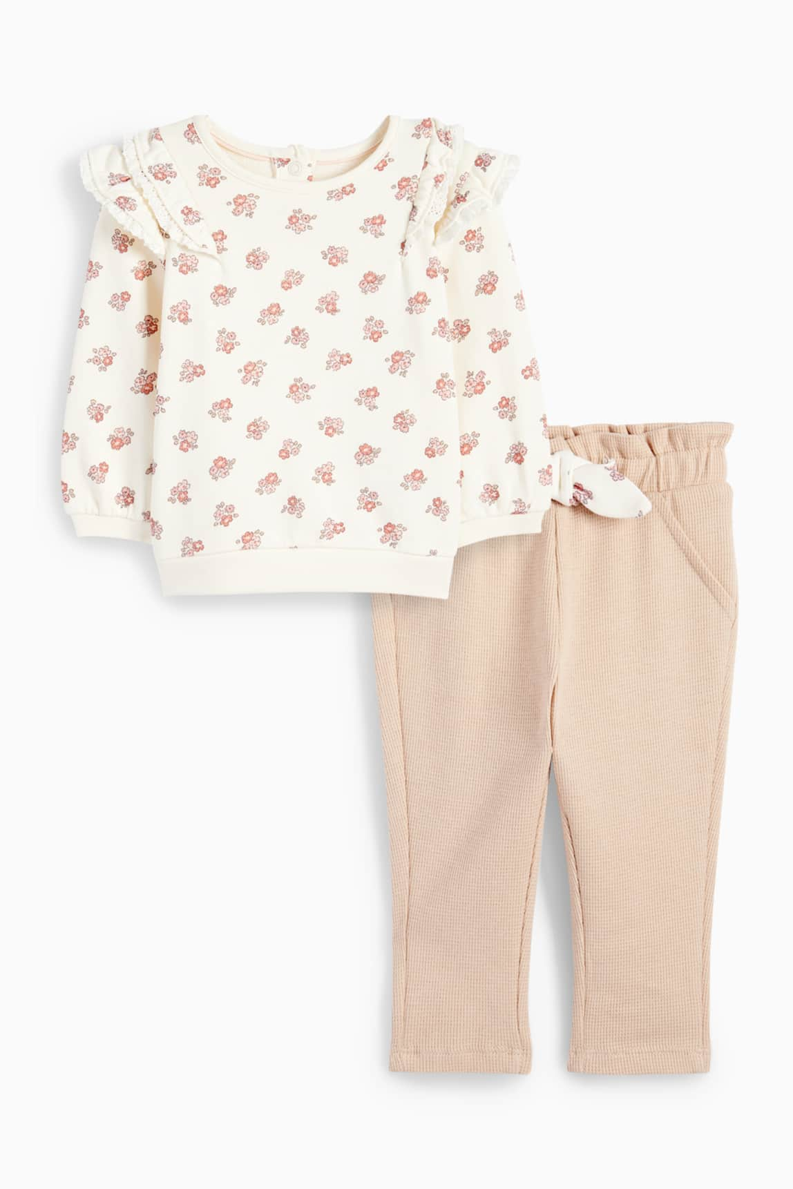 Flowers - baby outfit - 2 piece