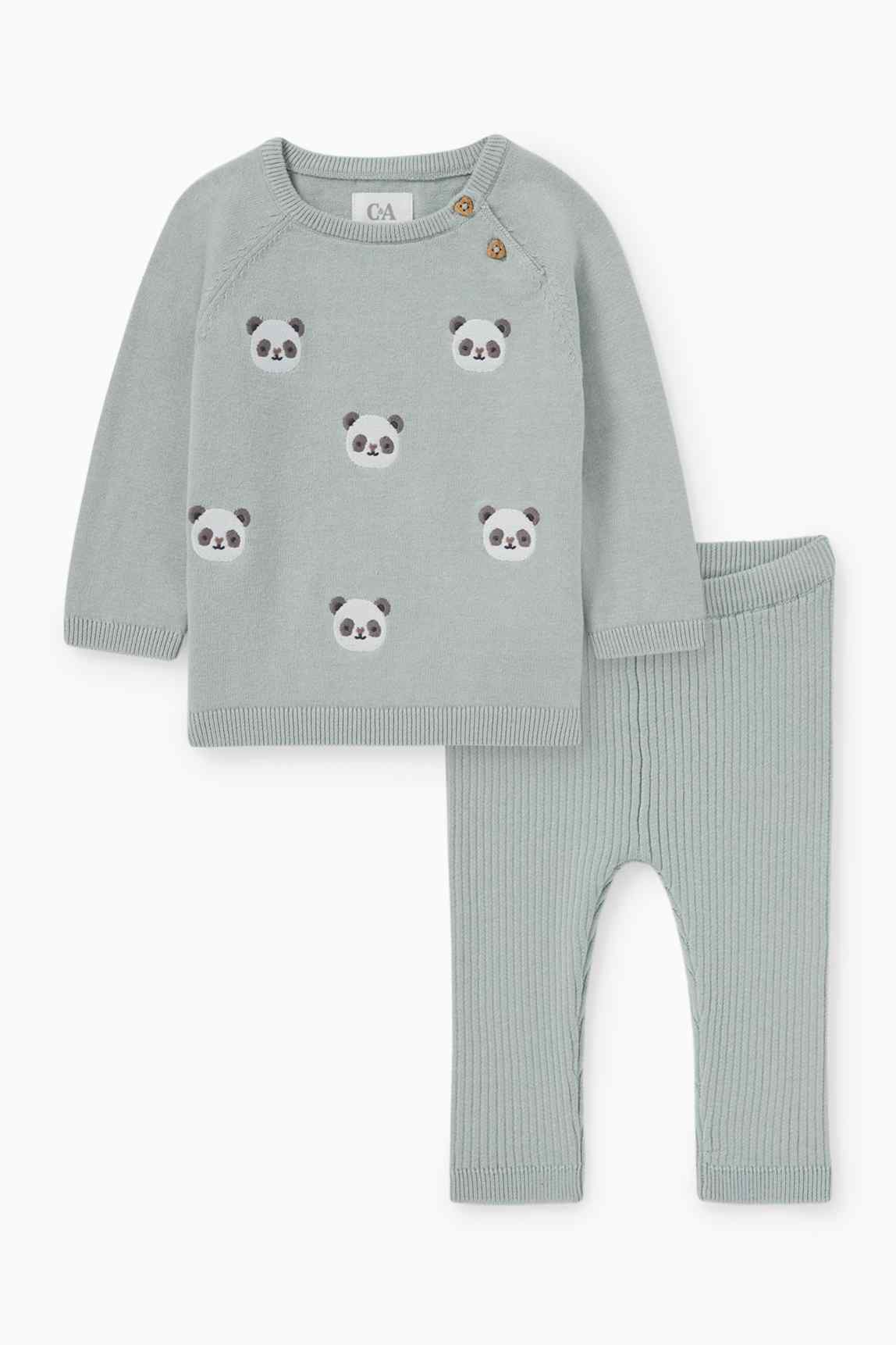 Panda - baby outfit - 2 piece