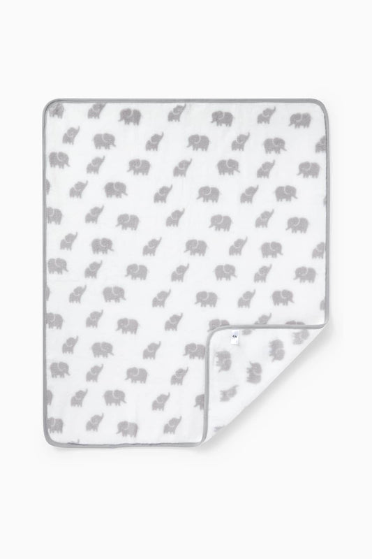 Elephant - baby blanket - 100 x 80 cm