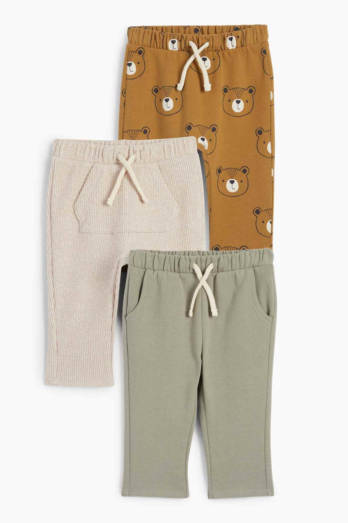 Multipack of 3 - teddy bear - baby joggers