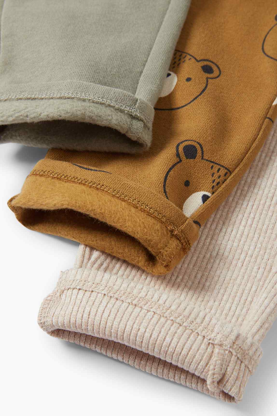 Multipack of 3 - teddy bear - baby joggers