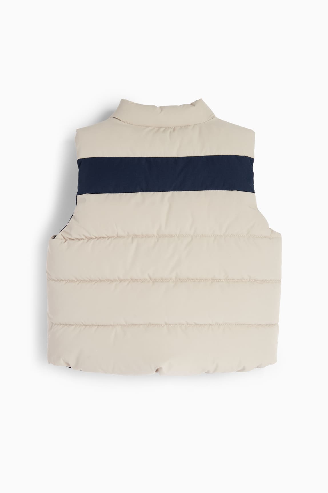 Fox - baby reversible quilted gilet - water-repellent