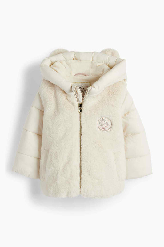 Bunny rabbit - baby jacket with hood