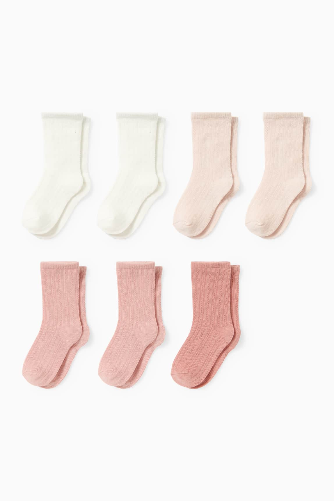 Multipack of 7 - baby socks