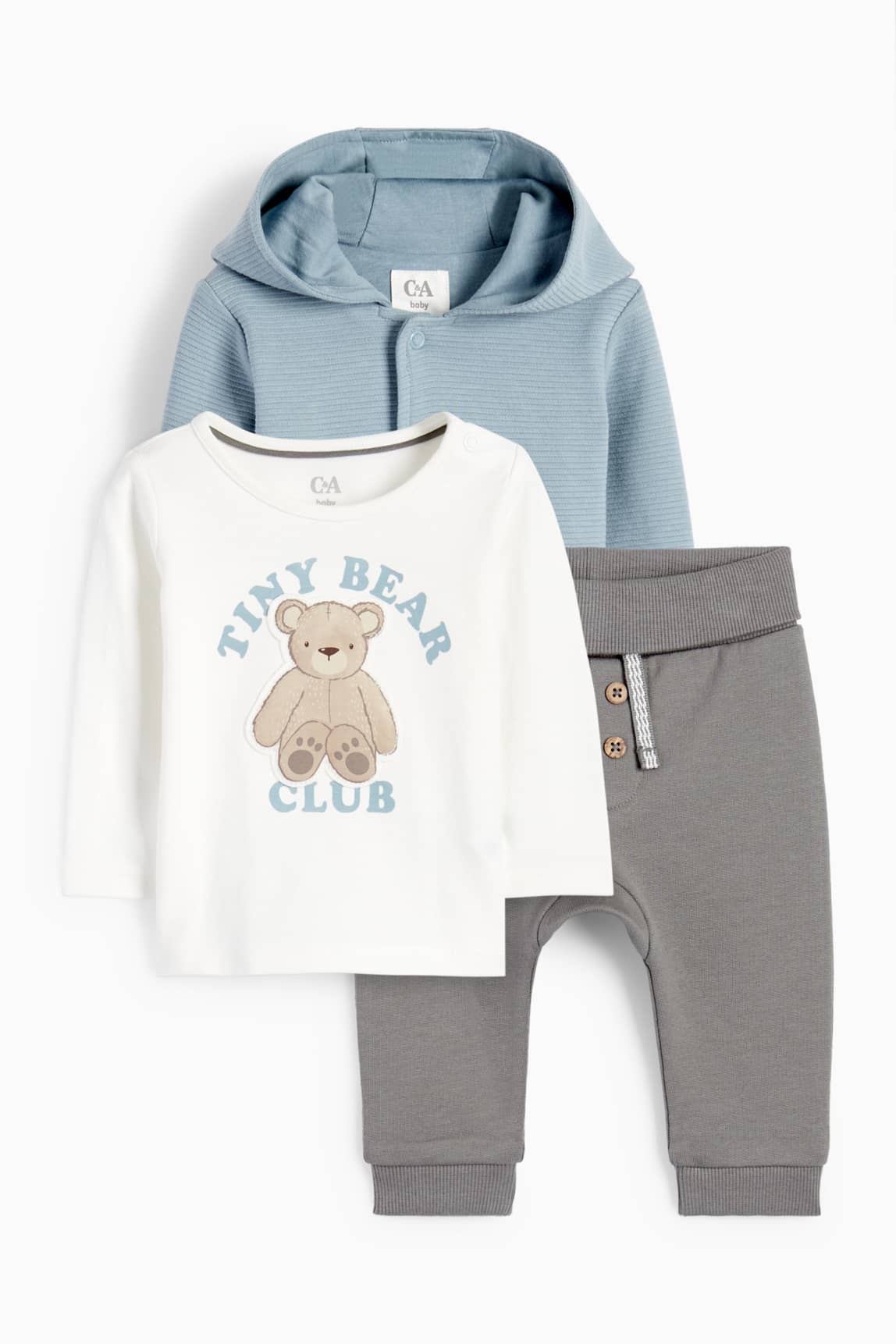 Teddy bear - baby outfit - 3 piece